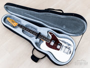 2016 Elk Cutlass CT Limited Edition White, guitar in open softshell case