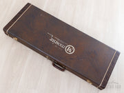 Mosrite-branded hardshell case lid with logo