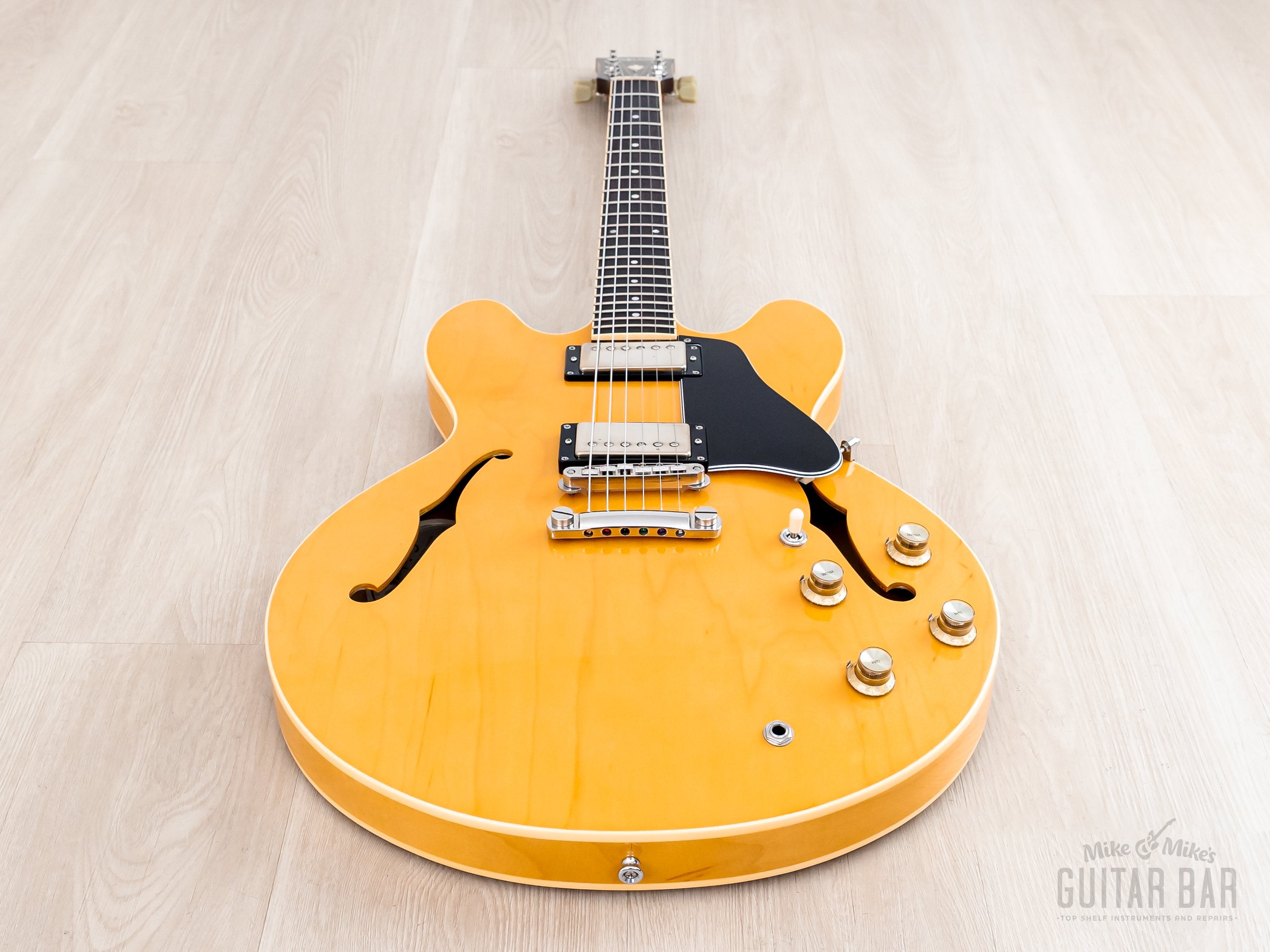 2002 Epiphone Elite 1963 ES-335 Dot Natural w/ Open Book Headstock, Ca