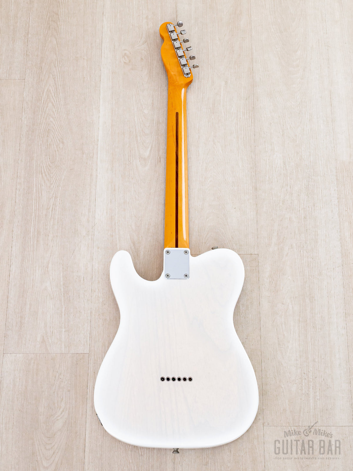 TN90-SPL Thinline Telecaster White Solid Gold full back view