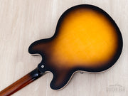 2001 Gibson ES-335 Dot Vintage Sunburst - back of body close-up
