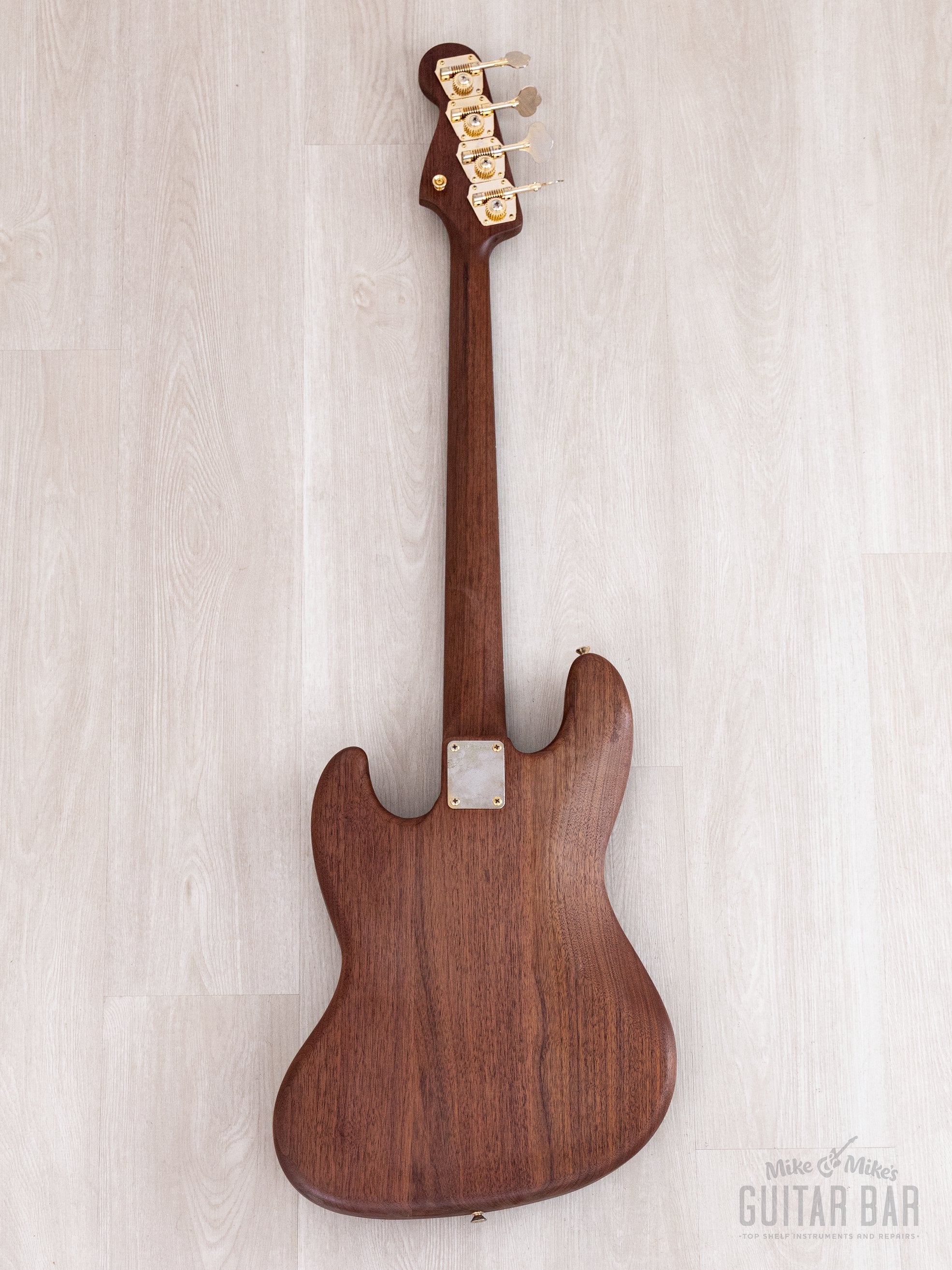 1982 Fender JV Order Made Jazz Bass Walnut + Ebony w/ Gold Hardware, F