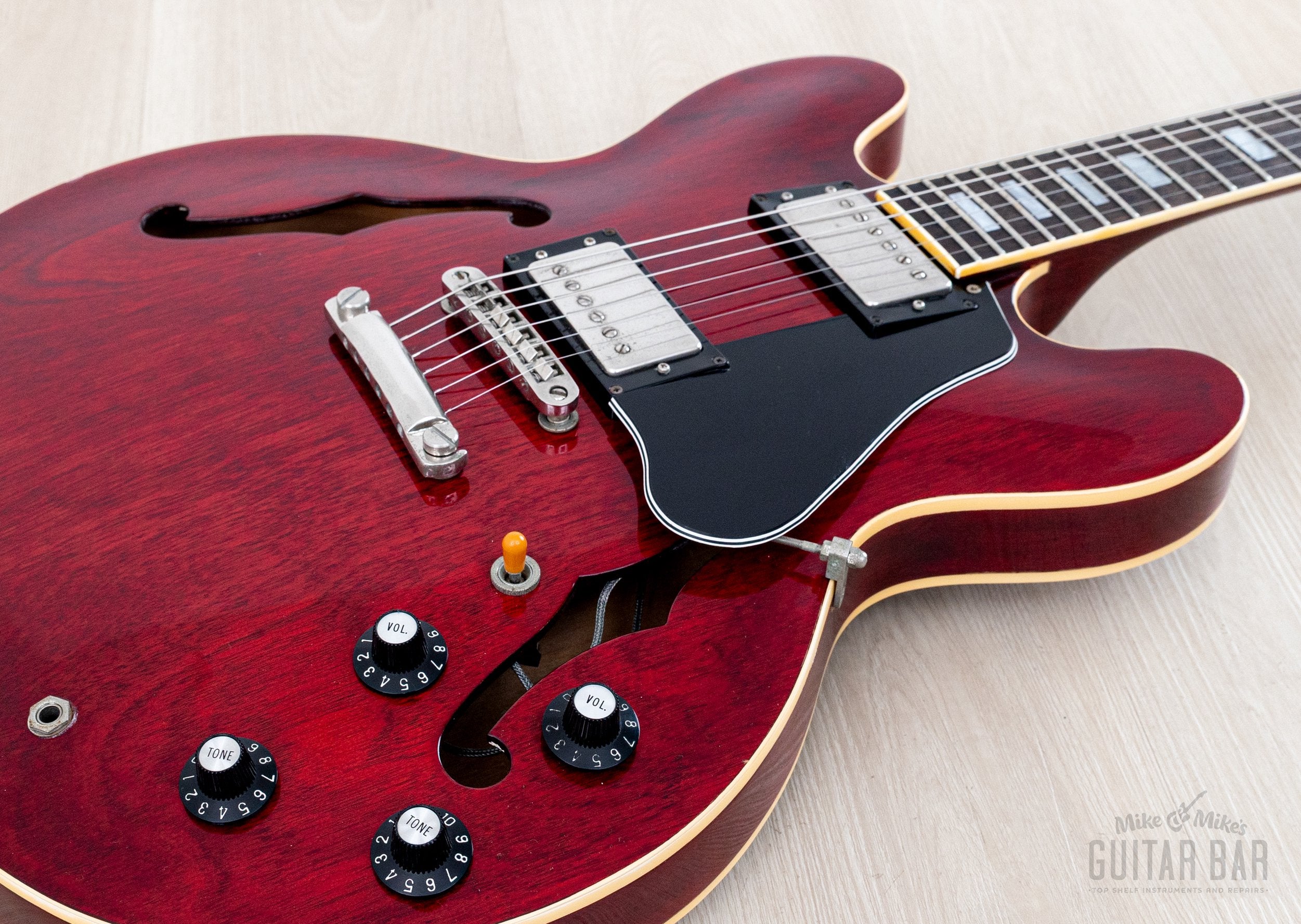 1979 Greco SA-550 Vintage ES Guitar Cherry, Near-Mint w/ Maxon U-1000