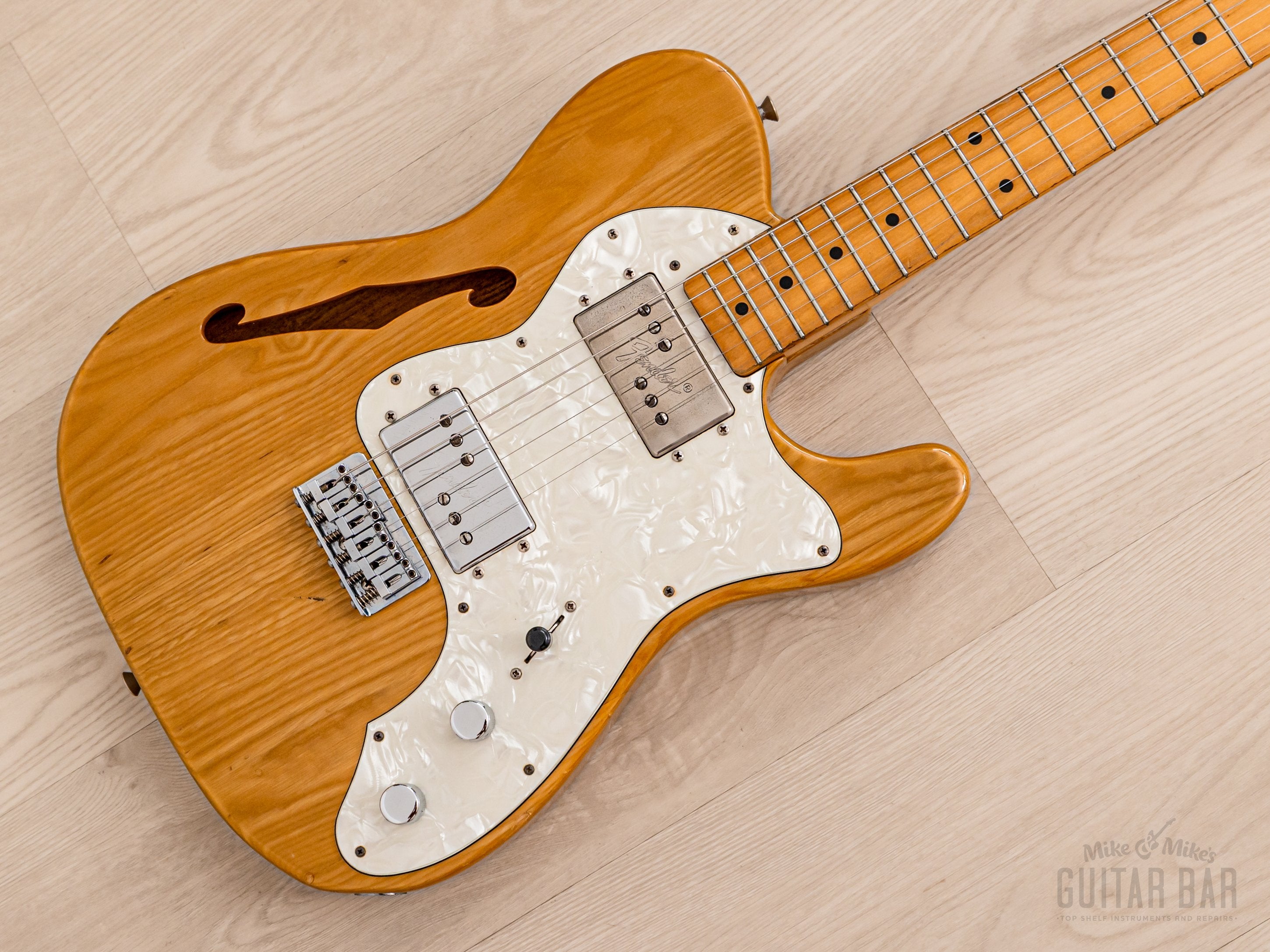 1985 Fender Telecaster Thinline ‘72 Vintage Reissue TN72-75 Natural w/ Wide Range, A-Serial Japan MIJ Fujigen