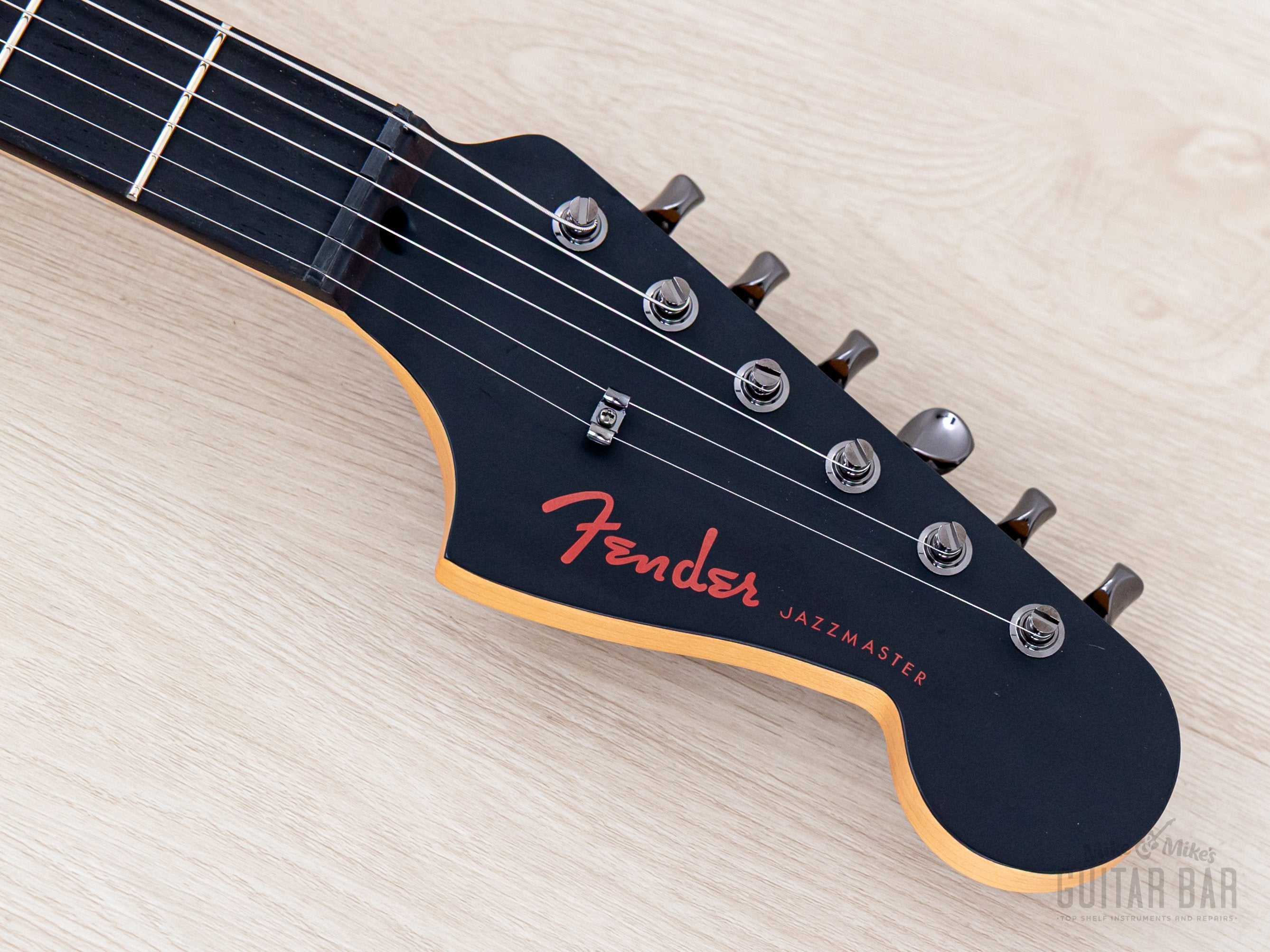 2025 Fender Limited Hybrid II Noir Jazzmaster Matte Black w/ Black Har