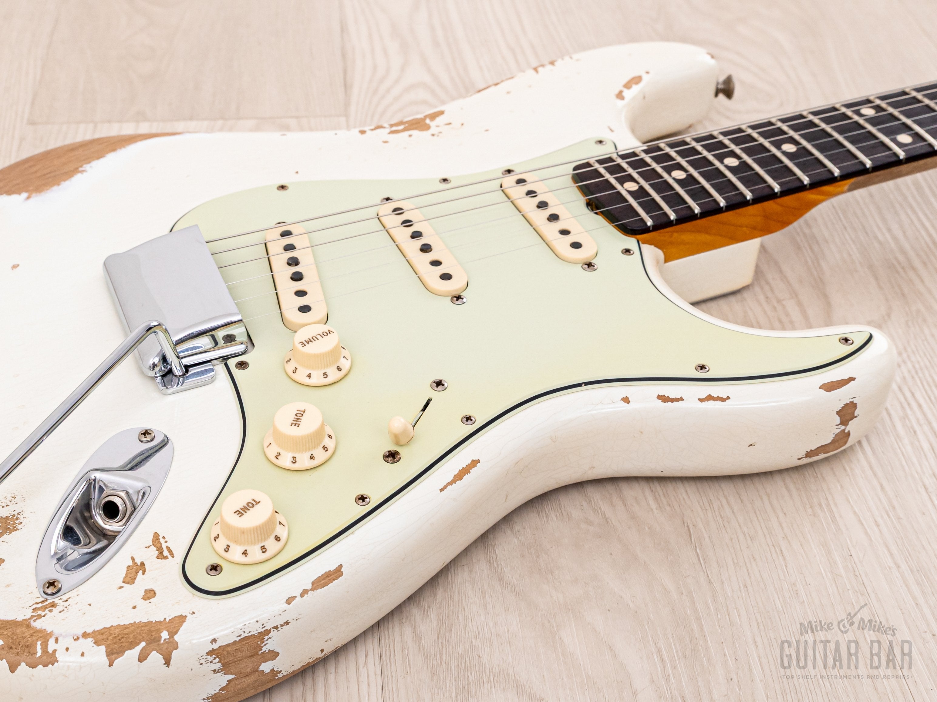 2020 Fender Custom Shop 1960 Stratocaster Heavy Relic Olympic White, Mint w/ Case, COA & Hangtags