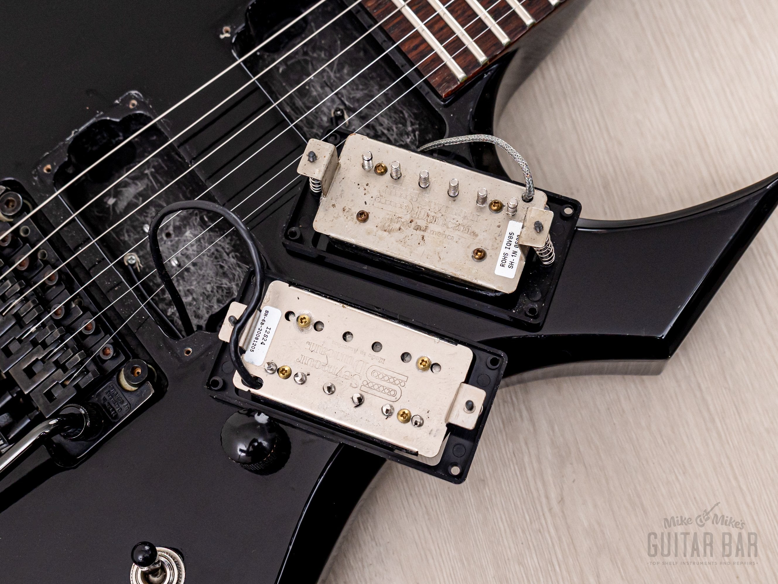 2008 BC Rich Japan Monster Series Warlock JM140 Set Neck Black w/ Seymour Duncan, Floyd Rose