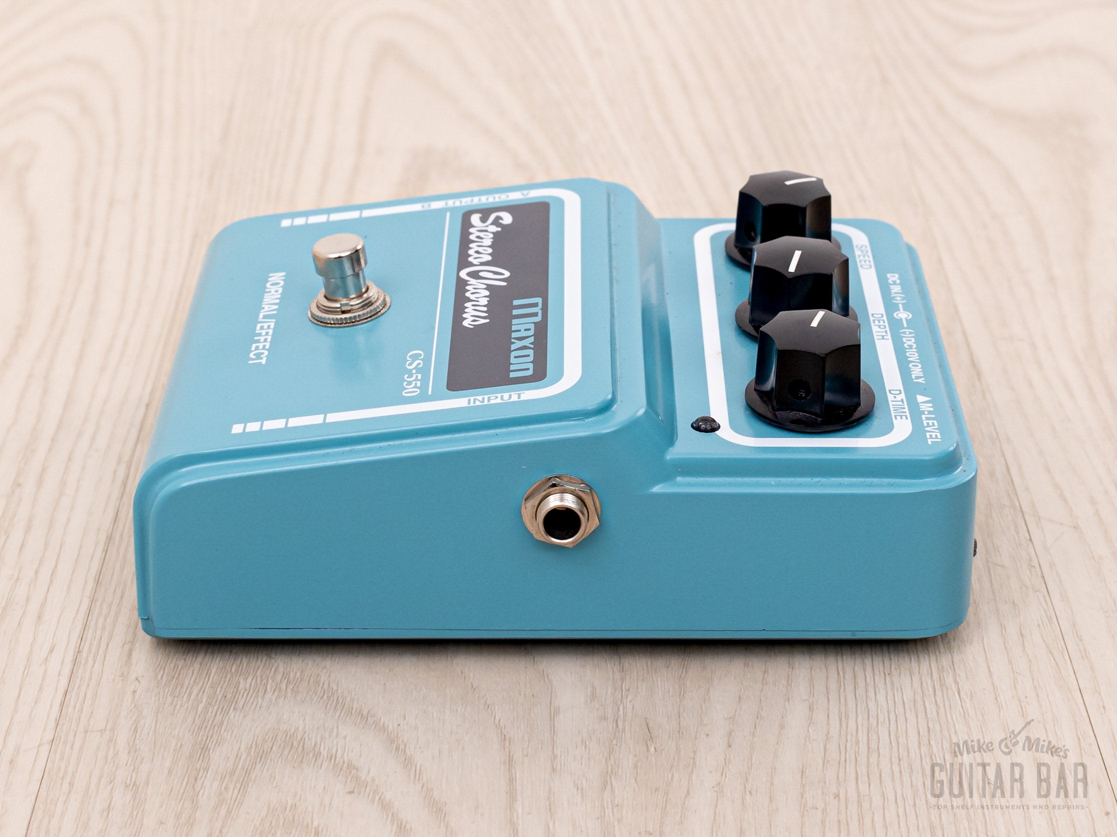 1995 Maxon CS-550 Stereo Chorus Guitar Effects Pedal Japan, MN3207 Bucket Brigade w/ Box & Power Supply