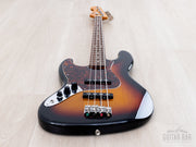 left-handed Fender Jazz Bass low front view