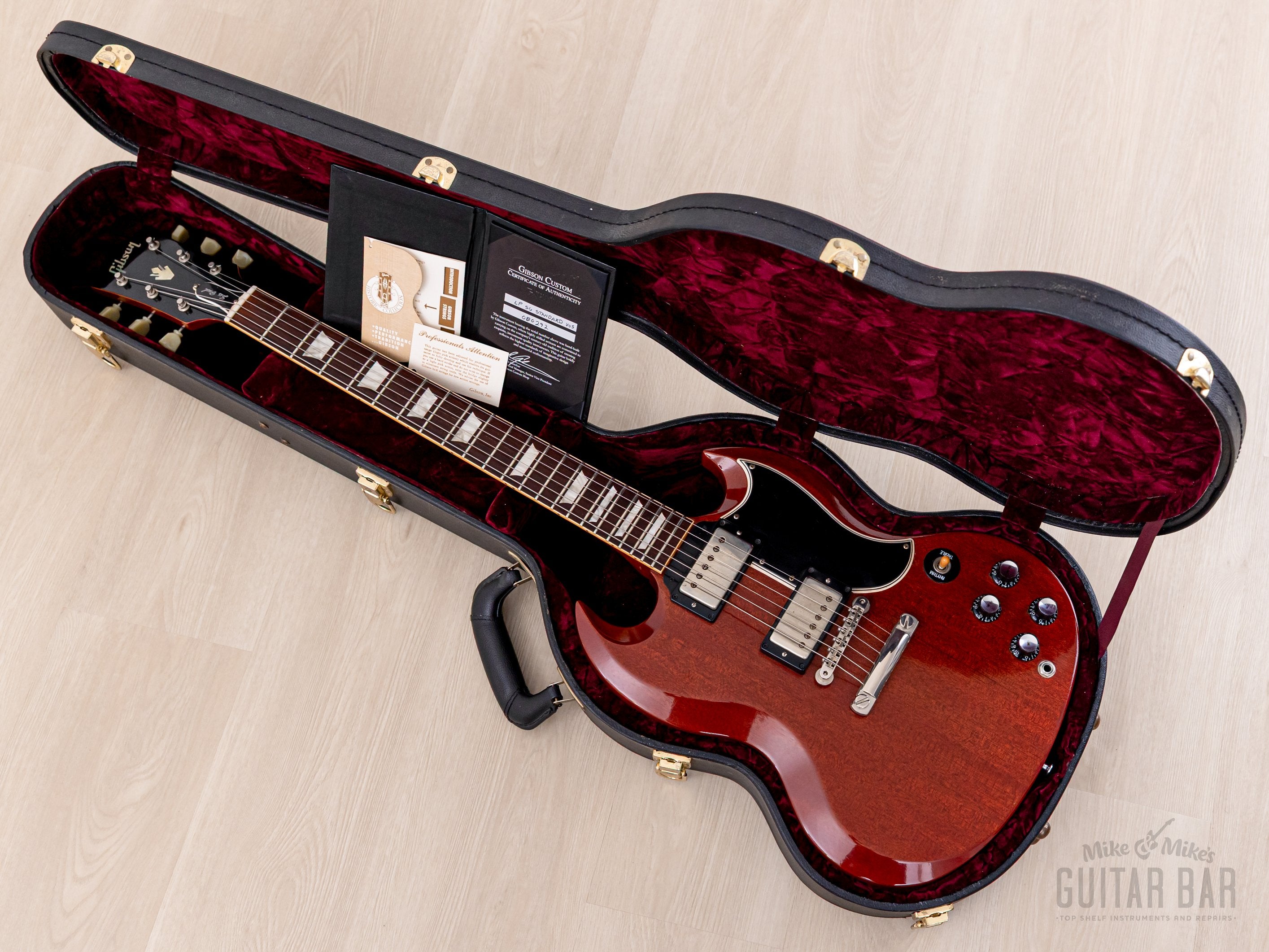 2008 Gibson Custom Shop Historic VOS ‘61 Les Paul SG Standard Heritage Cherry w/ Duncan Antiquity PAFs, Case & COA