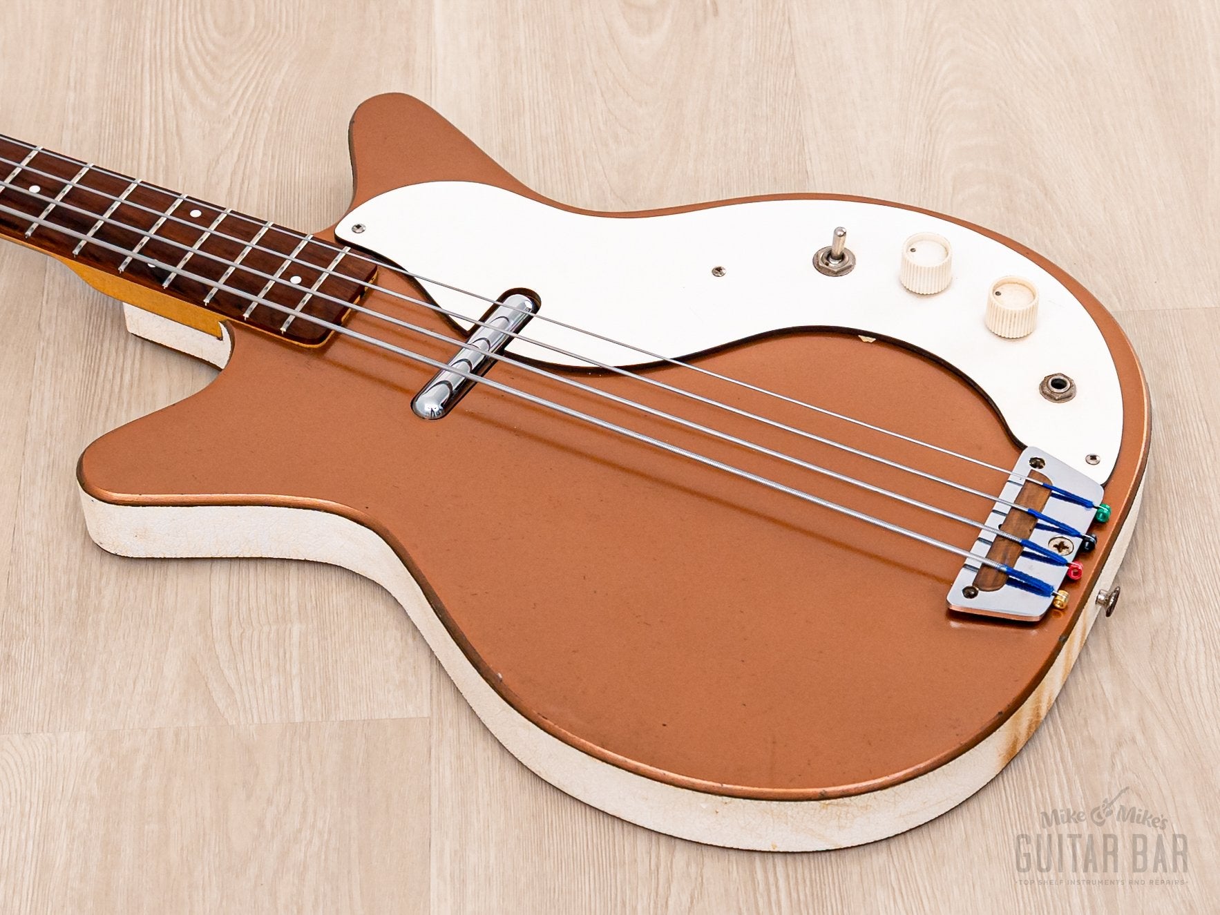 1960s Danelectro 3412 Shorthorn Vintage Short Scale Bass Copper, 100% Original