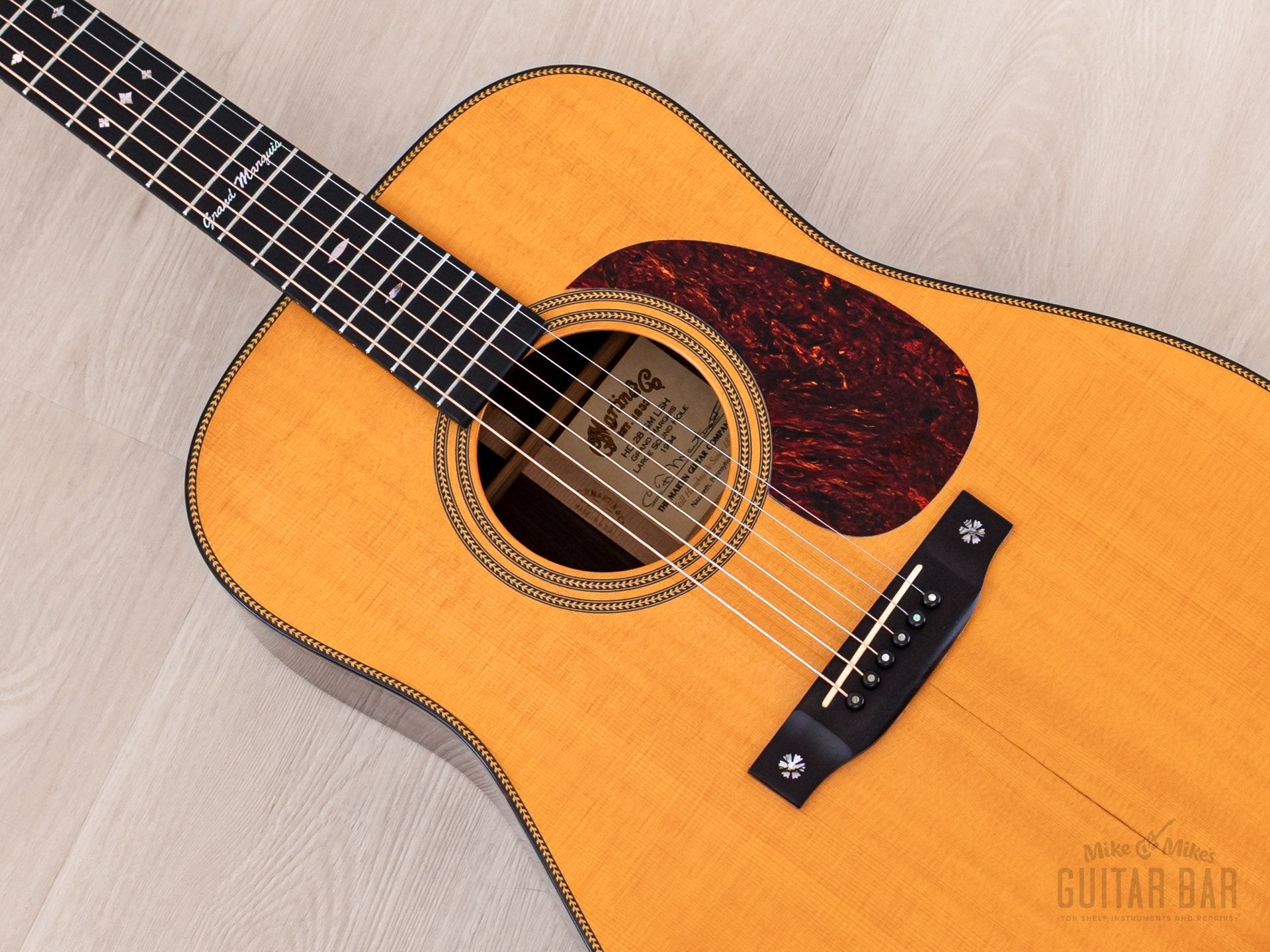 1994 Martin Limited Edition HD-28 GM LSH Grand Marquis Large Soundhole Herringbone Dreadnought w/ Case