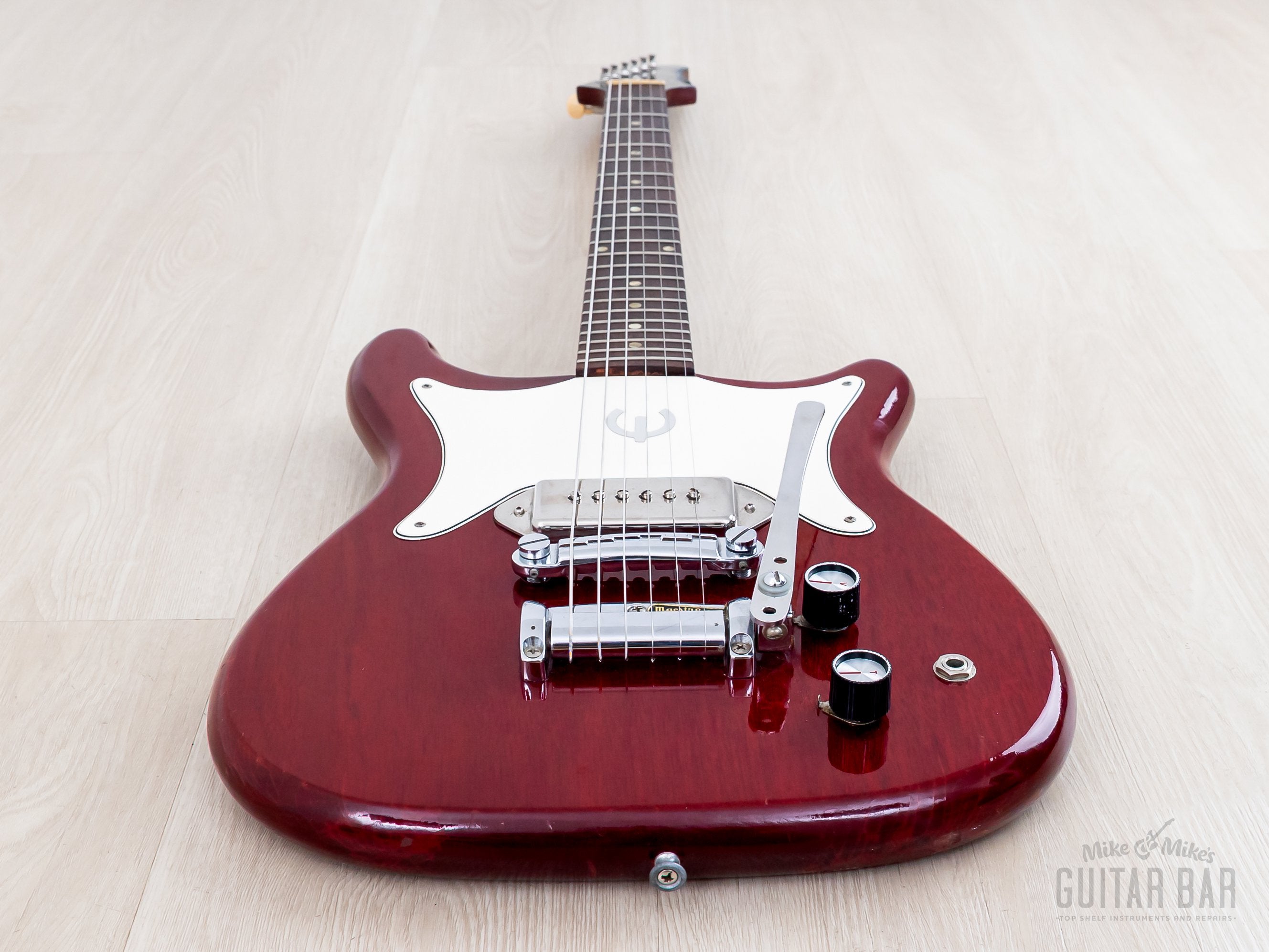 1965 Epiphone Coronet Vintage Guitar Cherry Collector-Grade w/ P-90, M