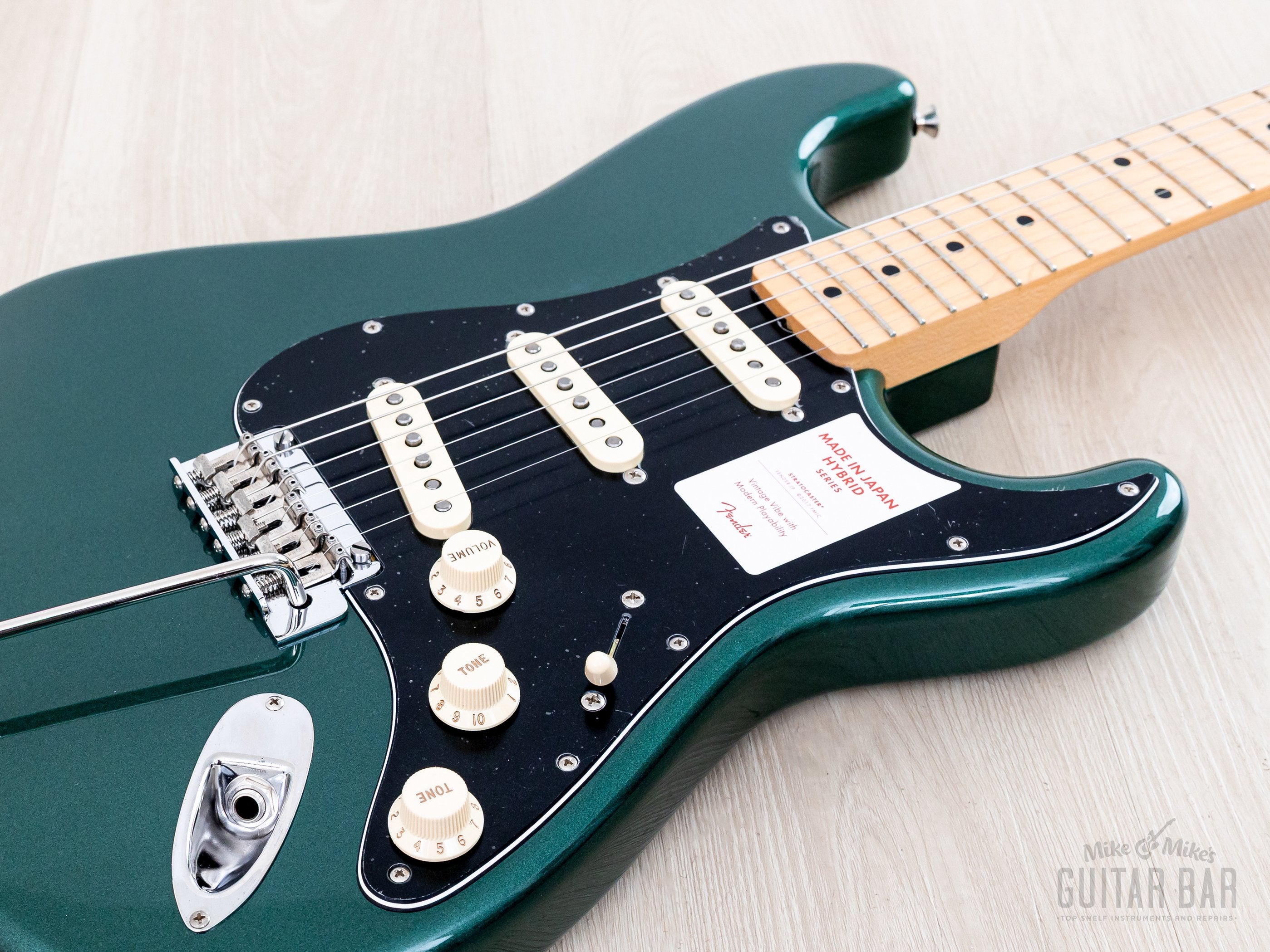 2019 Fender Hybrid 68 Stratocaster Sherwood Green, Mint w/ Pure Vintag
