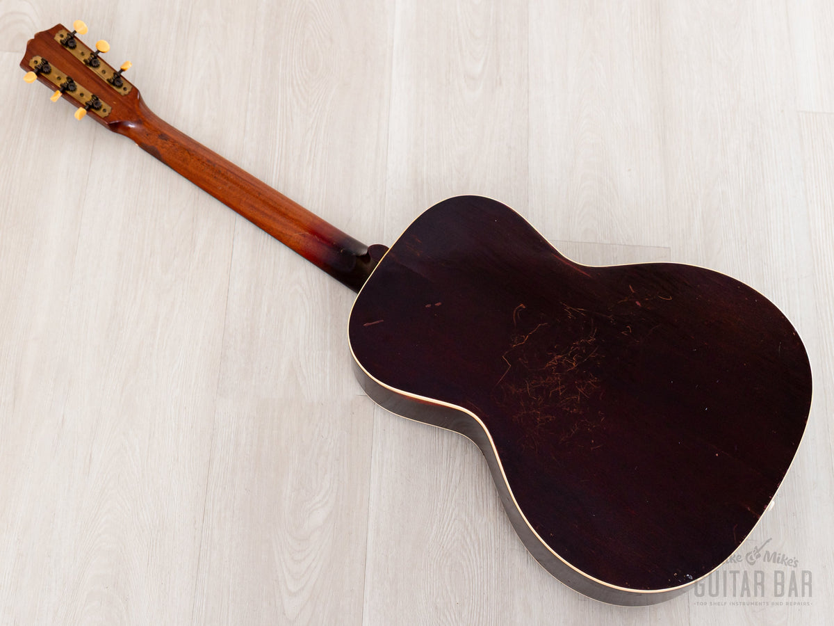 1937 Gibson L-37 back and neck, angled view
