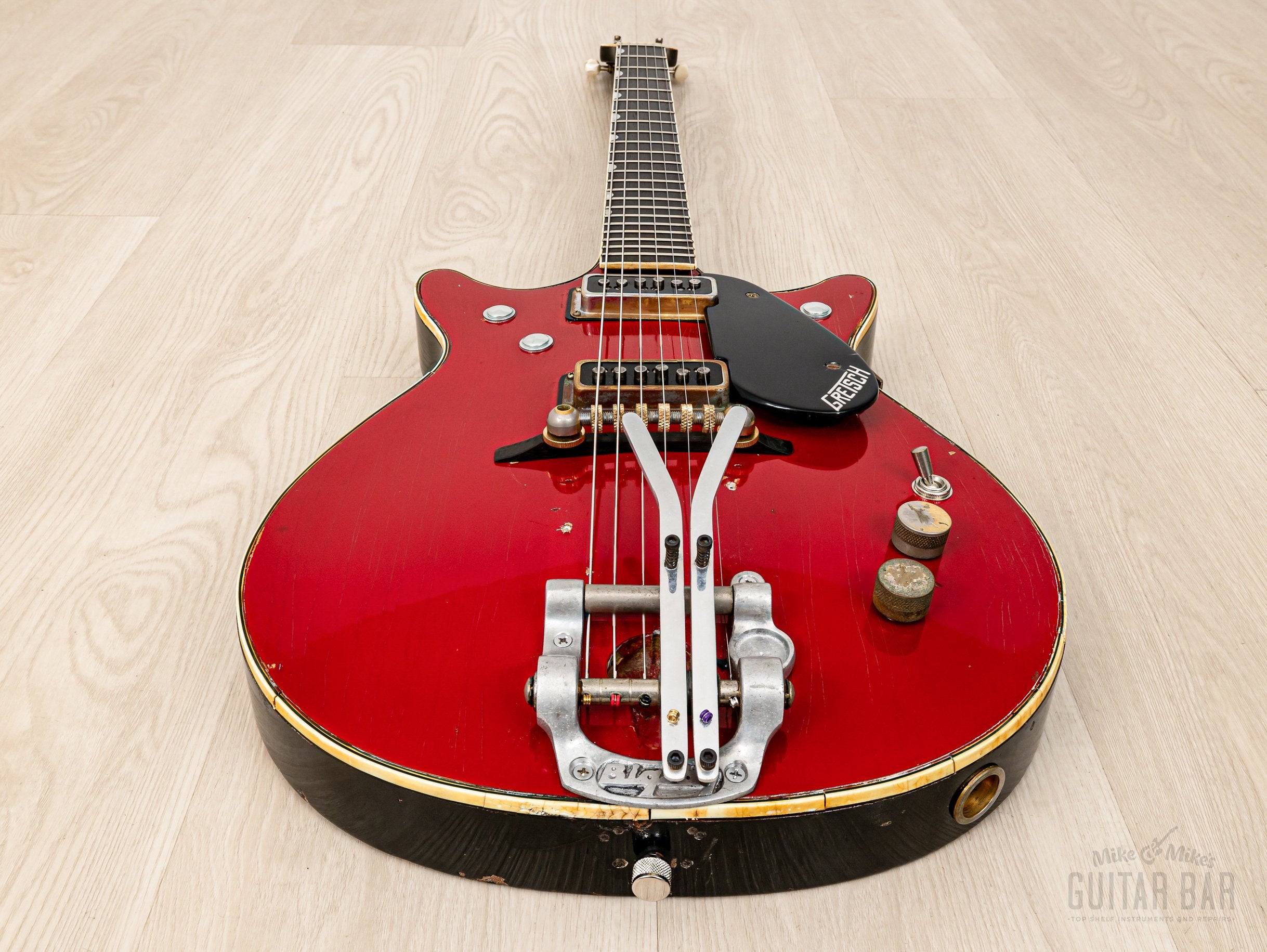 1962 Gretsch Jet Firebird 6131 Double Cut Vintage Guitar, Bigsby Palm