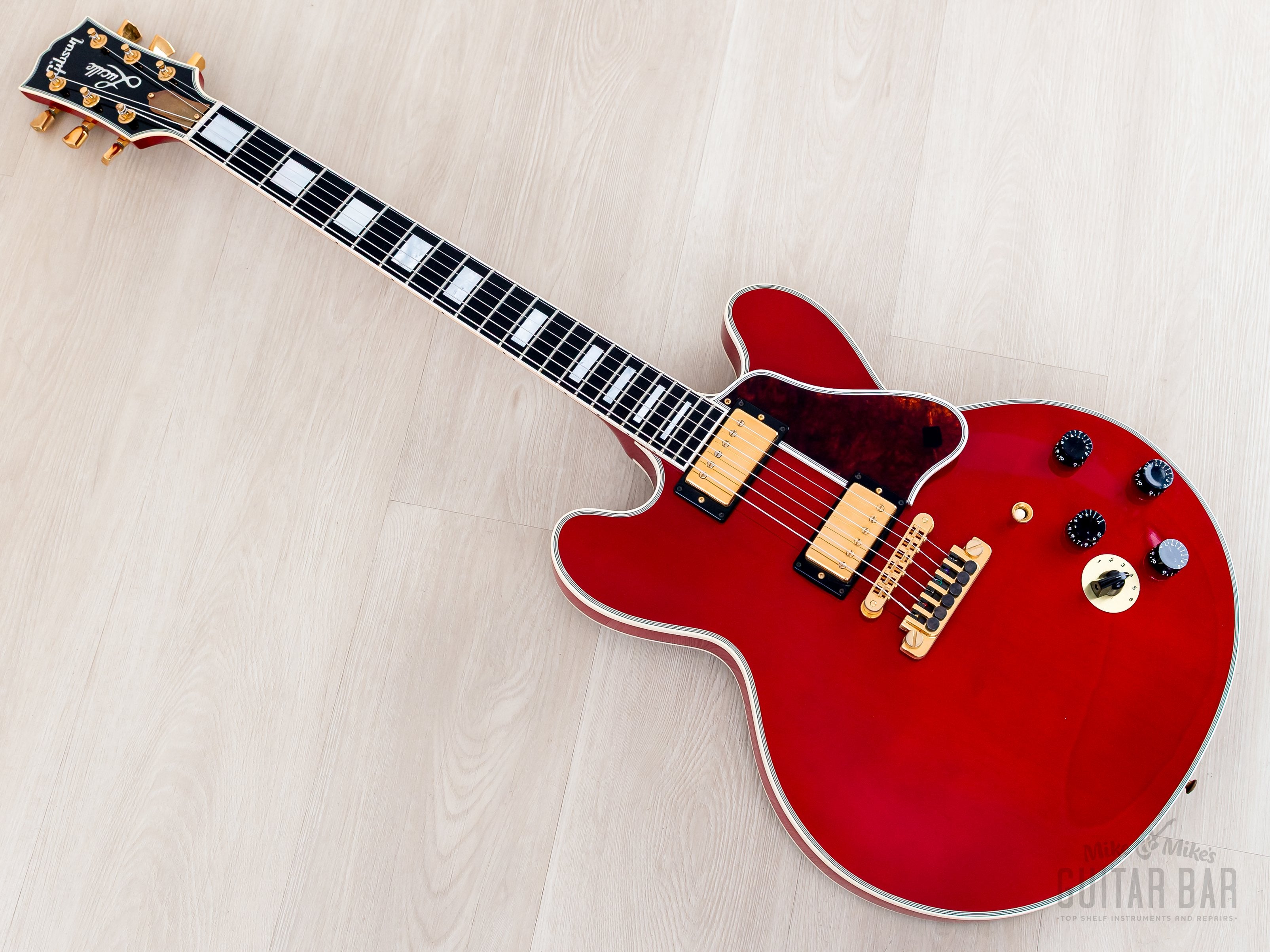 1997 Gibson BB King Lucille ES-355 Semi-Hollowbody Guitar Cherry Stere