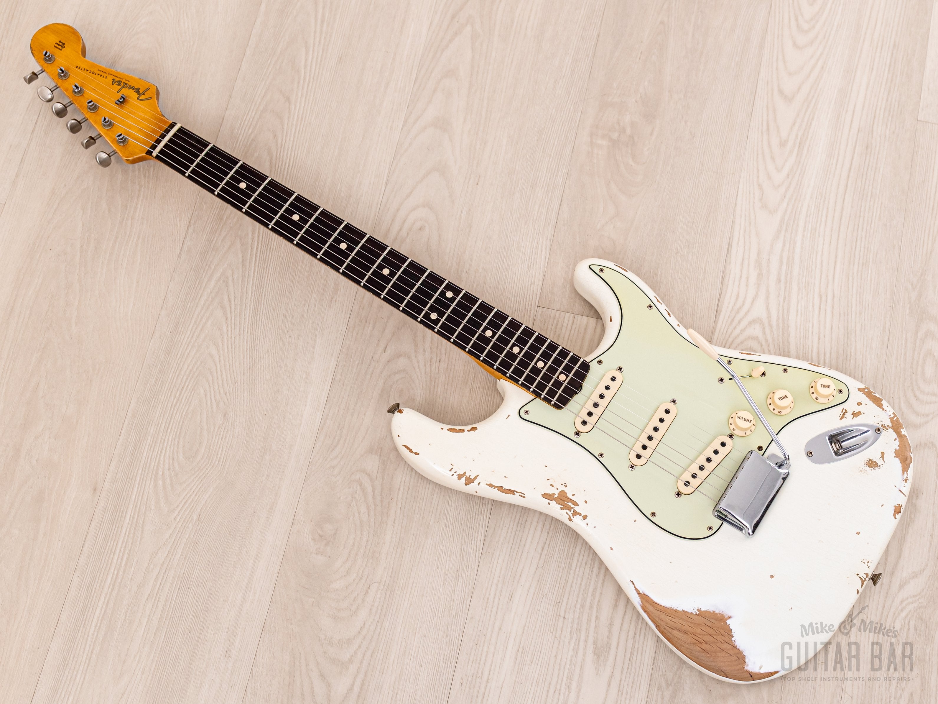 2020 Fender Custom Shop 1960 Stratocaster Heavy Relic Olympic White, Mint w/ Case, COA & Hangtags