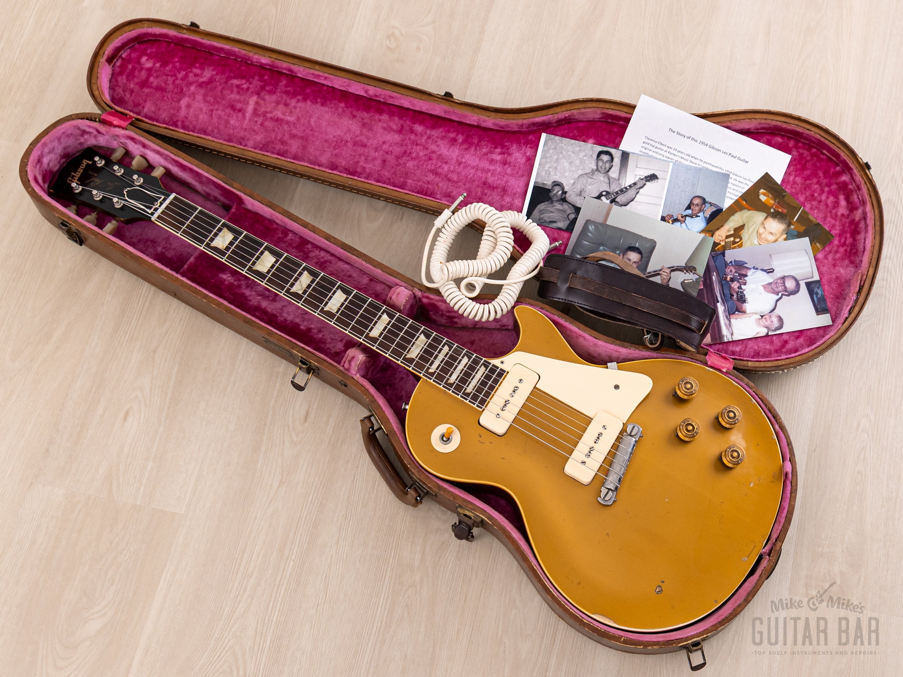 1954 Gibson Les Paul Standard Goldtop Vintage Guitar 