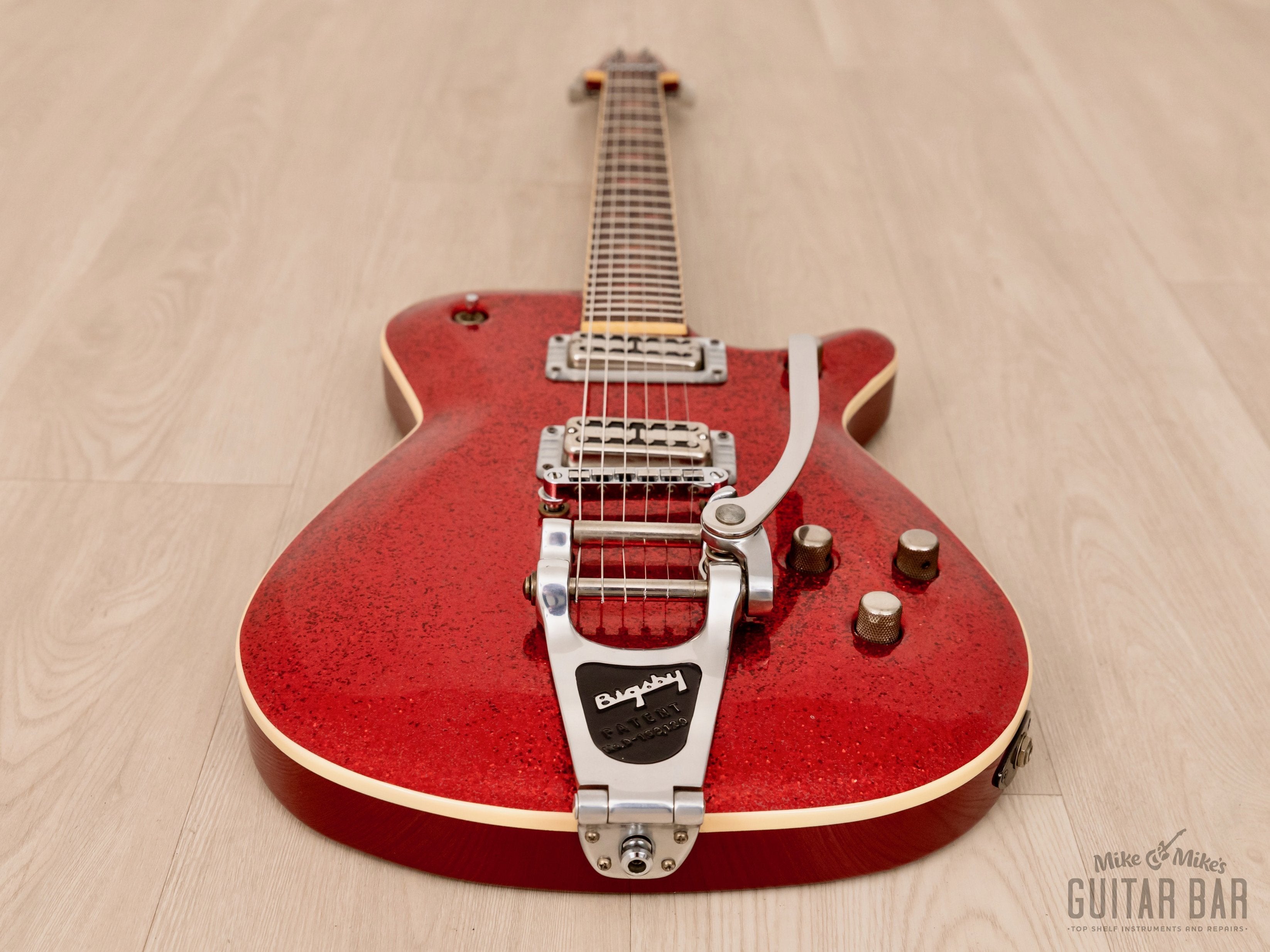 GMP Roxie Duo Jet-Style Guitar Red Metalflake w/ TV Jones MagnaTron Pickups, Case