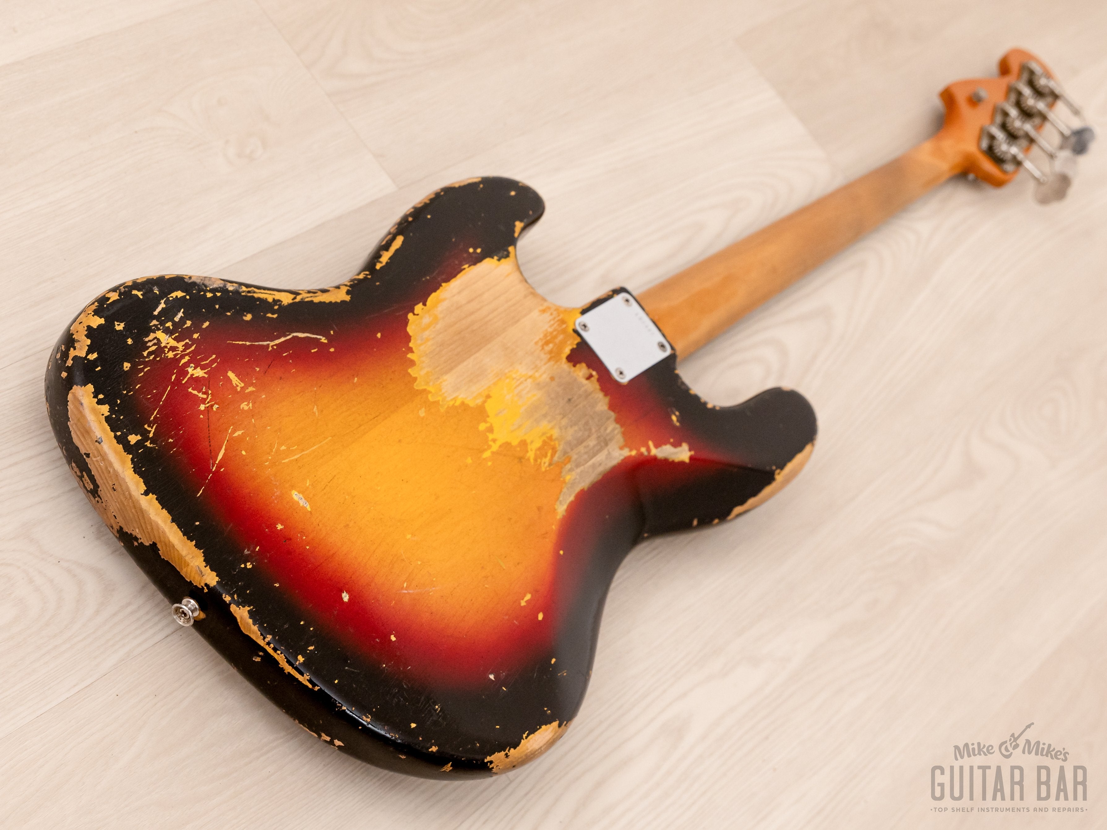 1963 Fender Jazz Bass Pre-CBS Vintage Bass Sunburst w/ Case