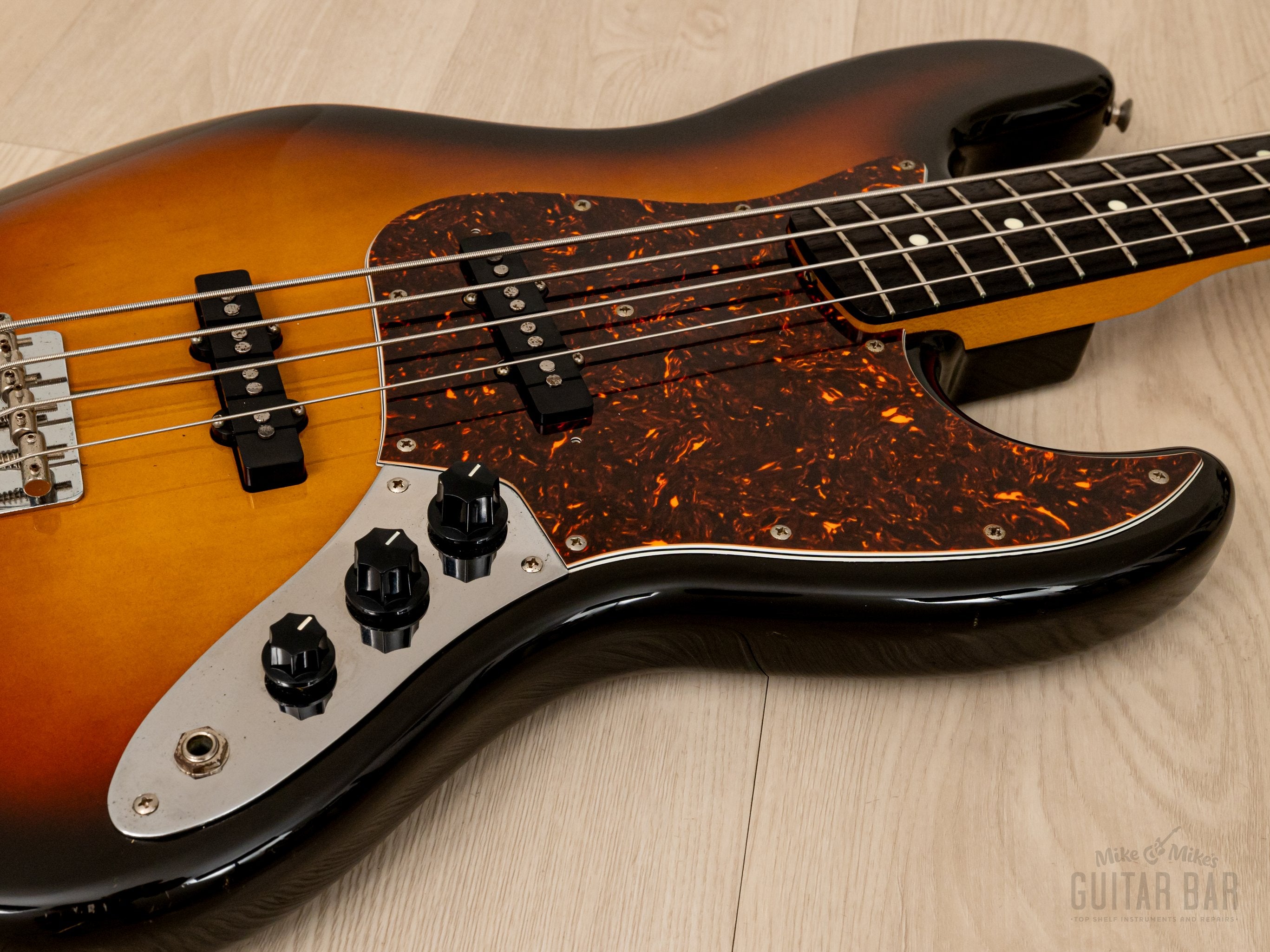 1988 Fender Jazz Bass ‘62 Vintage Reissue JB62-60 Sunburst, Japan MIJ  Fujigen