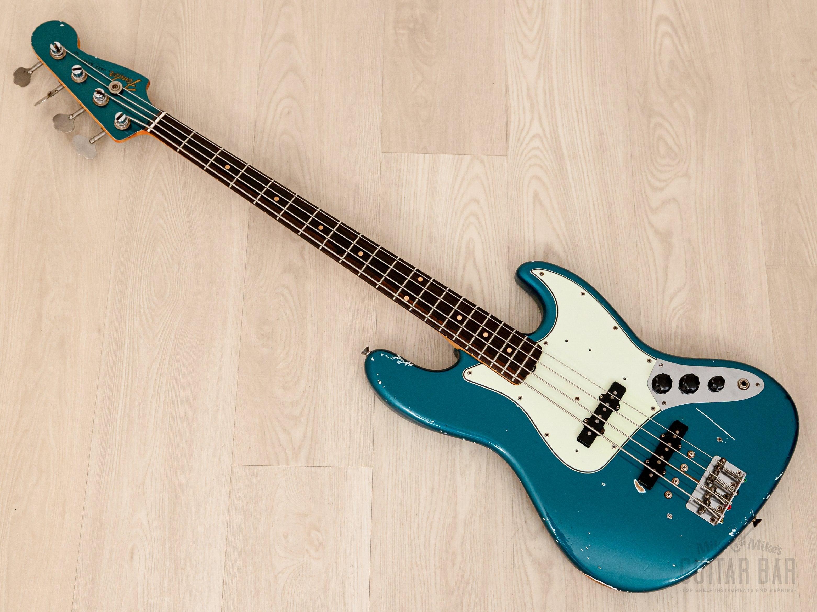 1962 Fender Jazz Bass Pre-CBS Vintage Bass Lake Placid Blue w/ Case