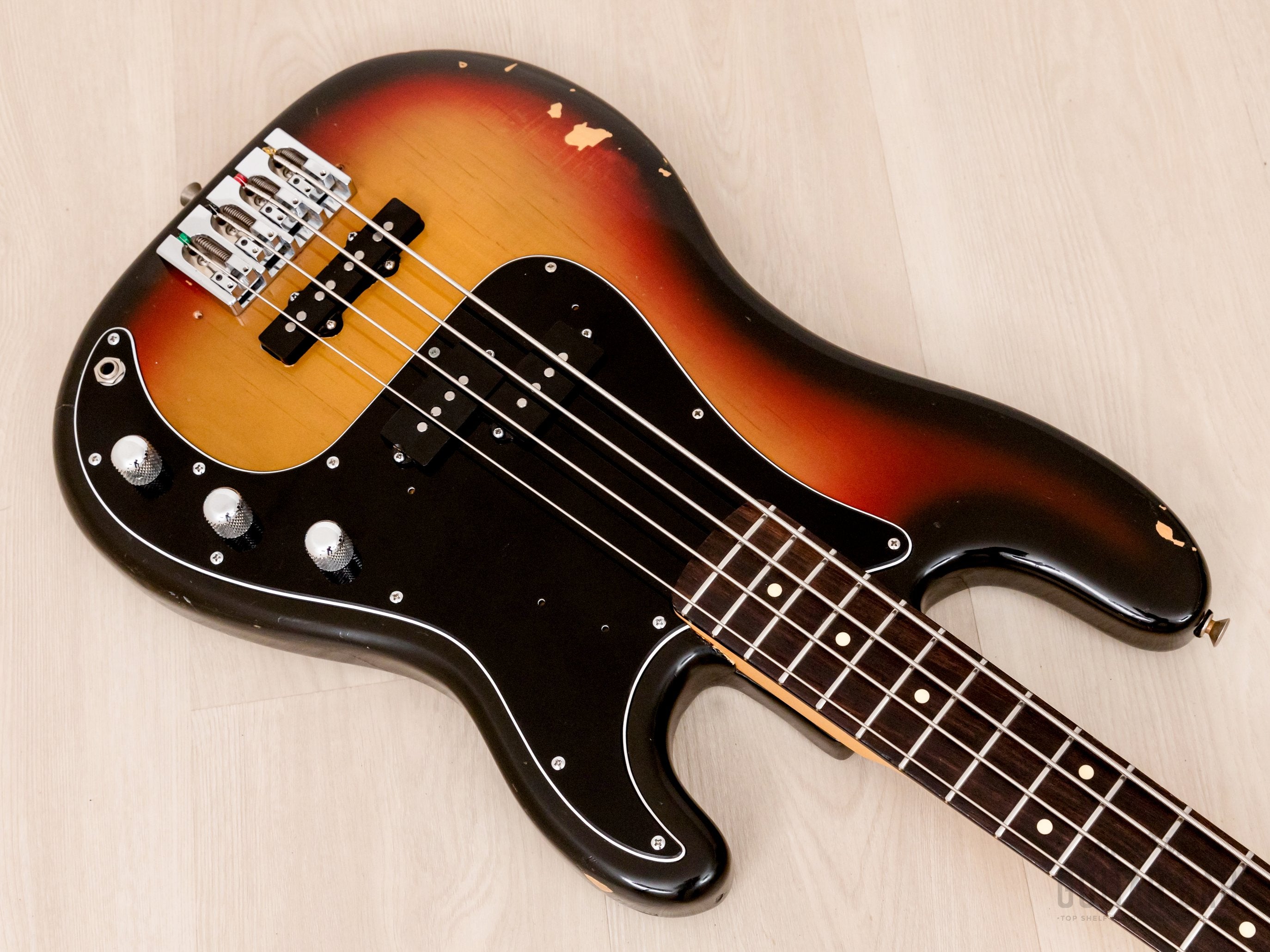 1970s Fender Precision Bass Body w/ USA Custom Neck & Lindy Fralin Pickups, Sunburst w/ Case