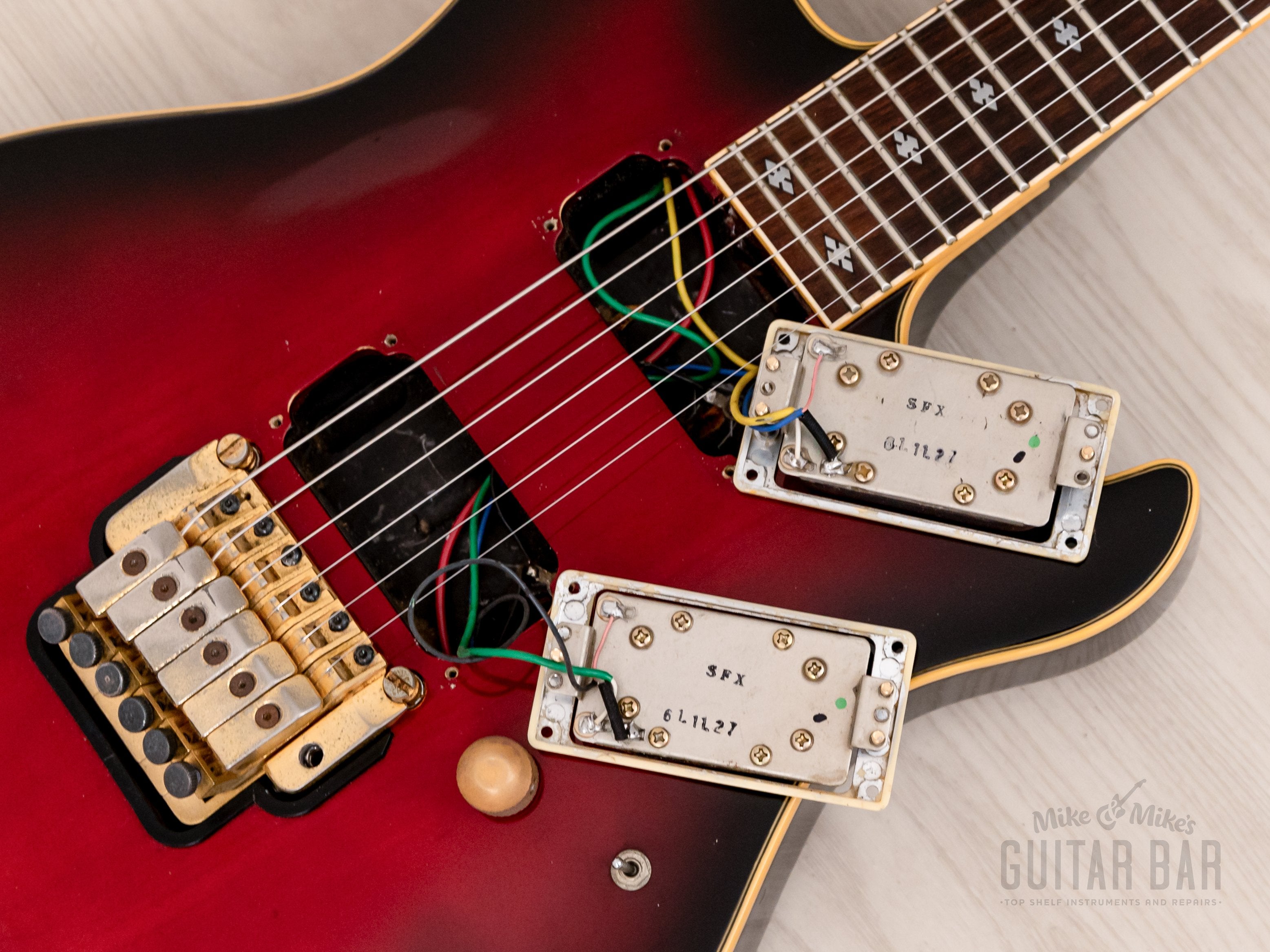 1986 Yamaha SFX-1 Super Flight Wine Red Sunburst w/ Hangtags, Kyoji Yamamoto Bow Wow
