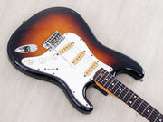 Body angled from the bass side