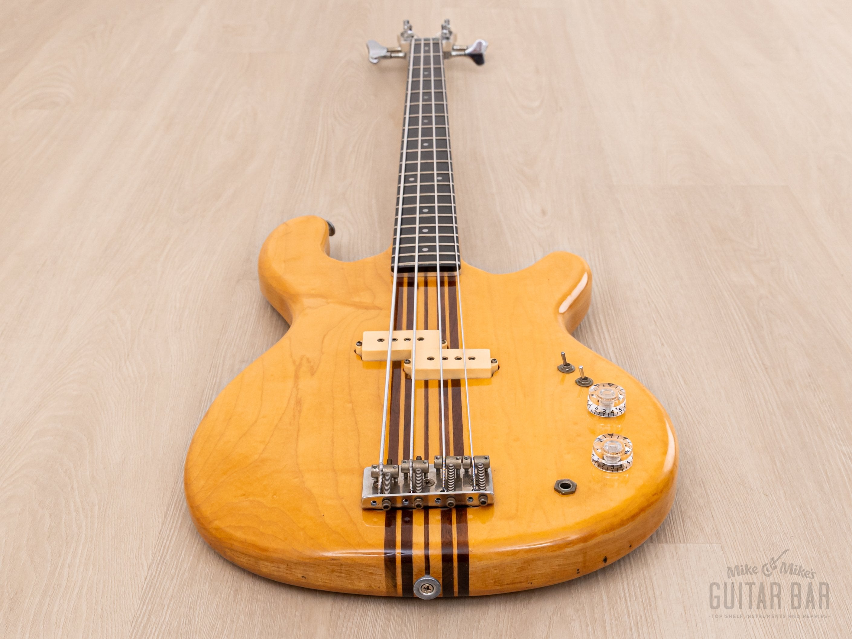 1979 Kramer DMZ 4000 Vintage Aluminum Neck Bass Natural w/ Case