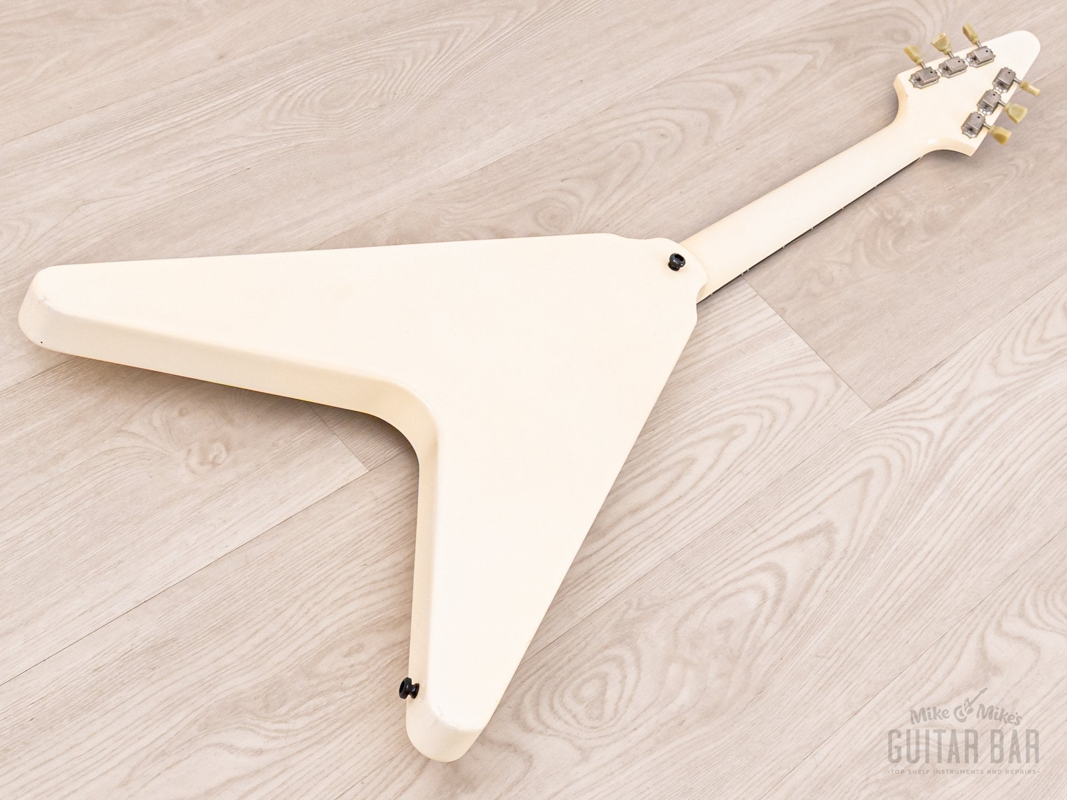 1997 Gibson Flying V '67 Vintage Reissue Alpine White w/ Ebony Fretboard, Active EMG Pickups, Case