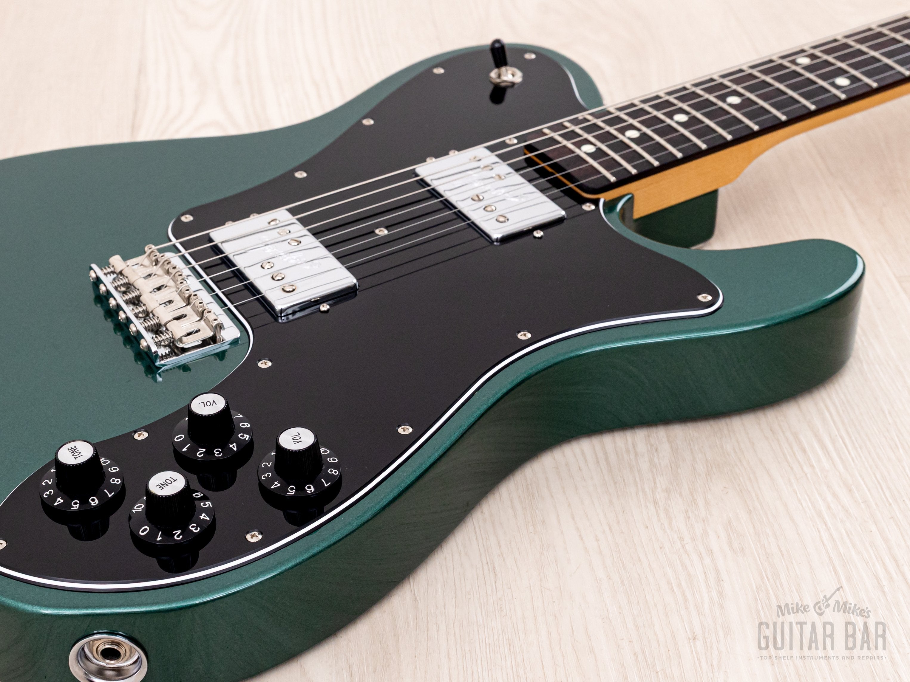 2019 Fender Hybrid Telecaster Deluxe Sherwood Green, Near-Mint w/ USA Shawbucker & Hangtags, Japan MIJ