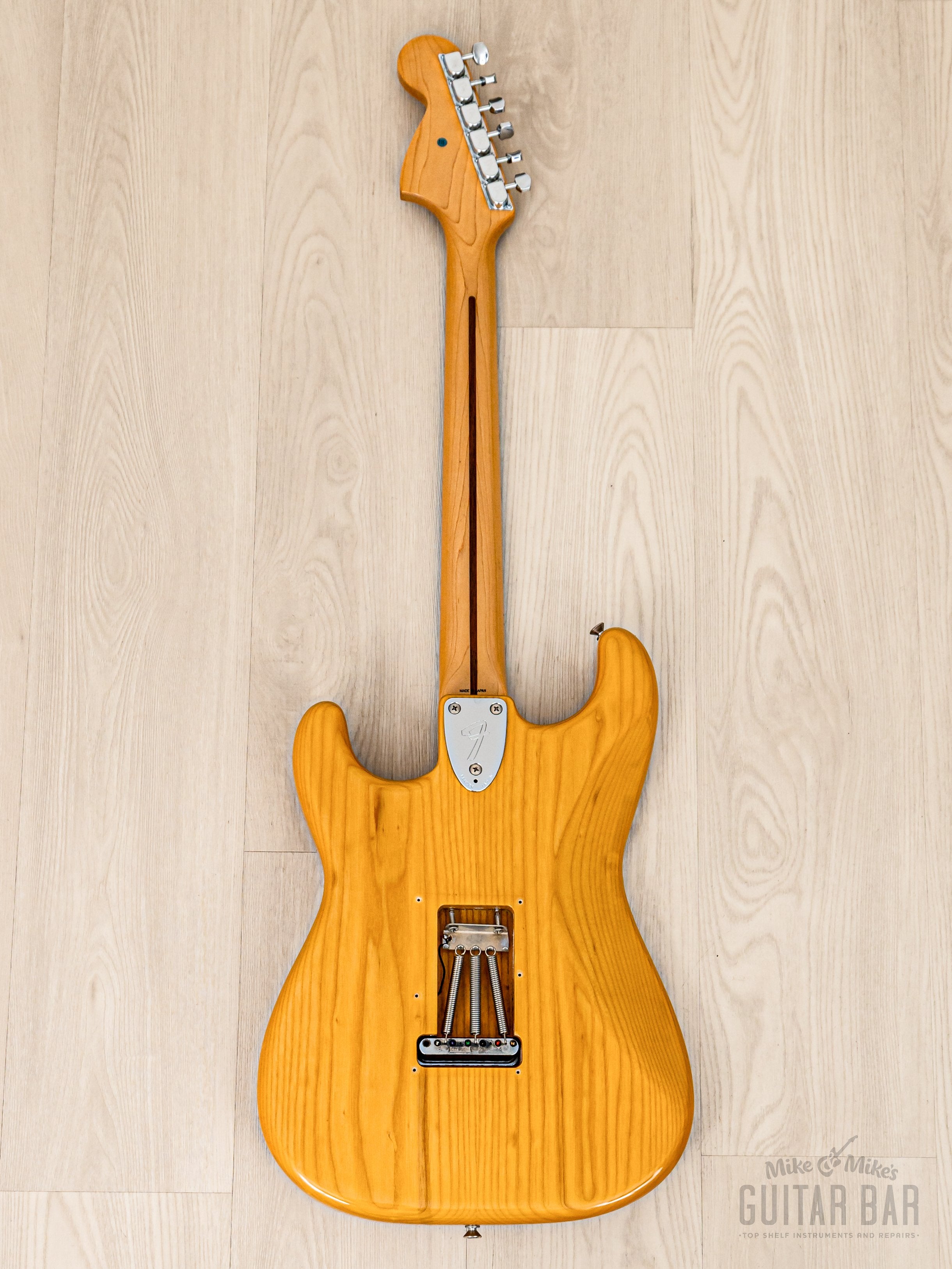1986 Fender '72 Stratocaster ST72-115 Natural Ash, Near-Mint w/ USA Pickups & Case, Japan MIJ Fujigen