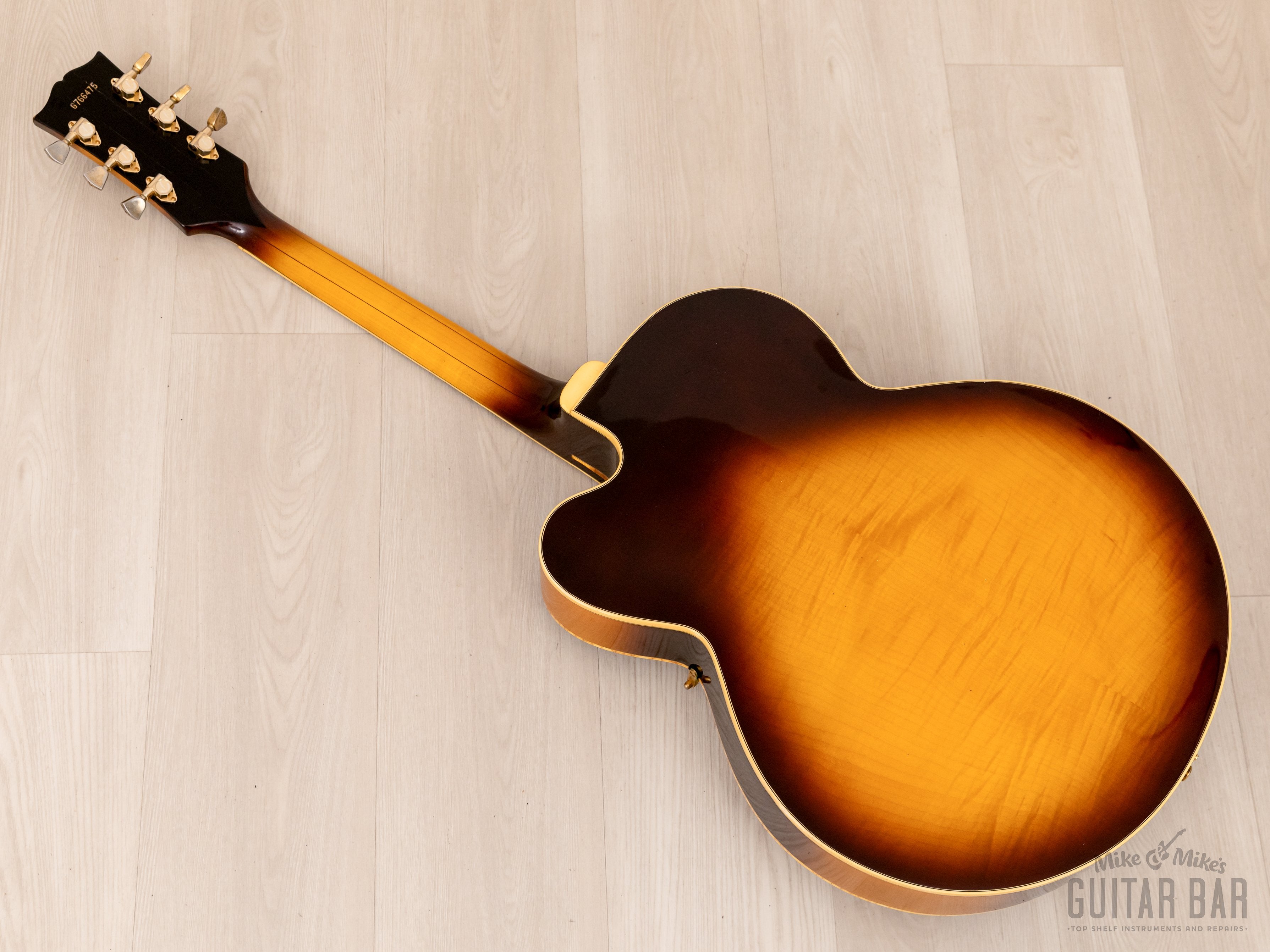 1976 Greco J-115 Vintage Johnny Smith Archtop Guitar Sunburst 100% Original, Japan Fujigen
