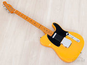 1999 Fender American Vintage 52 Telecaster Butterscotch, full front angled view, neck side