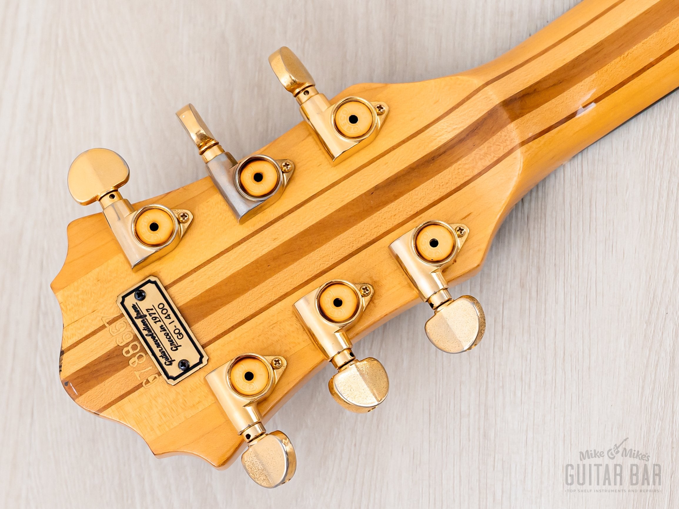 1978 Greco GO1400 Speed Way Vintage Neck Through Guitar Dark Stain, Ne