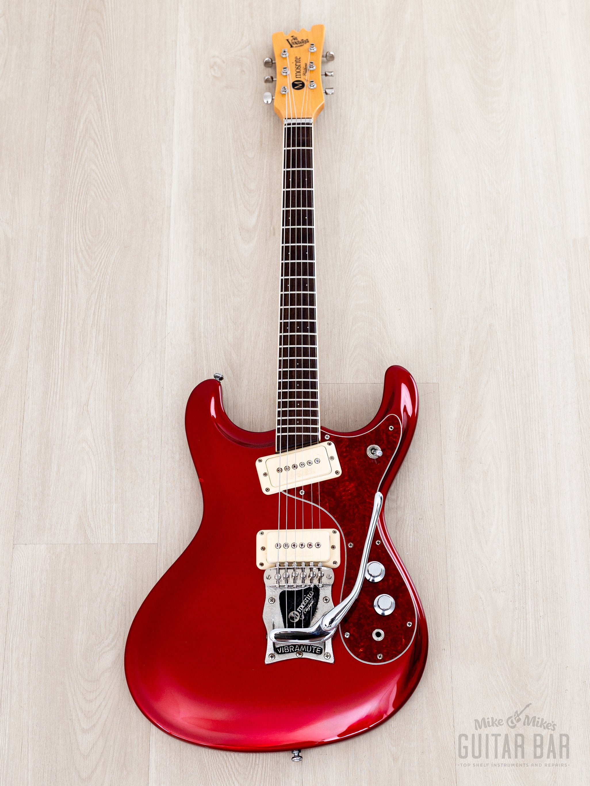 1990s Mosrite Super Custom '65 Ventures Model Candy Apple Red w/ Vibra