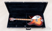 1987 Rickenbacker 360/12V64 in open black hardshell case