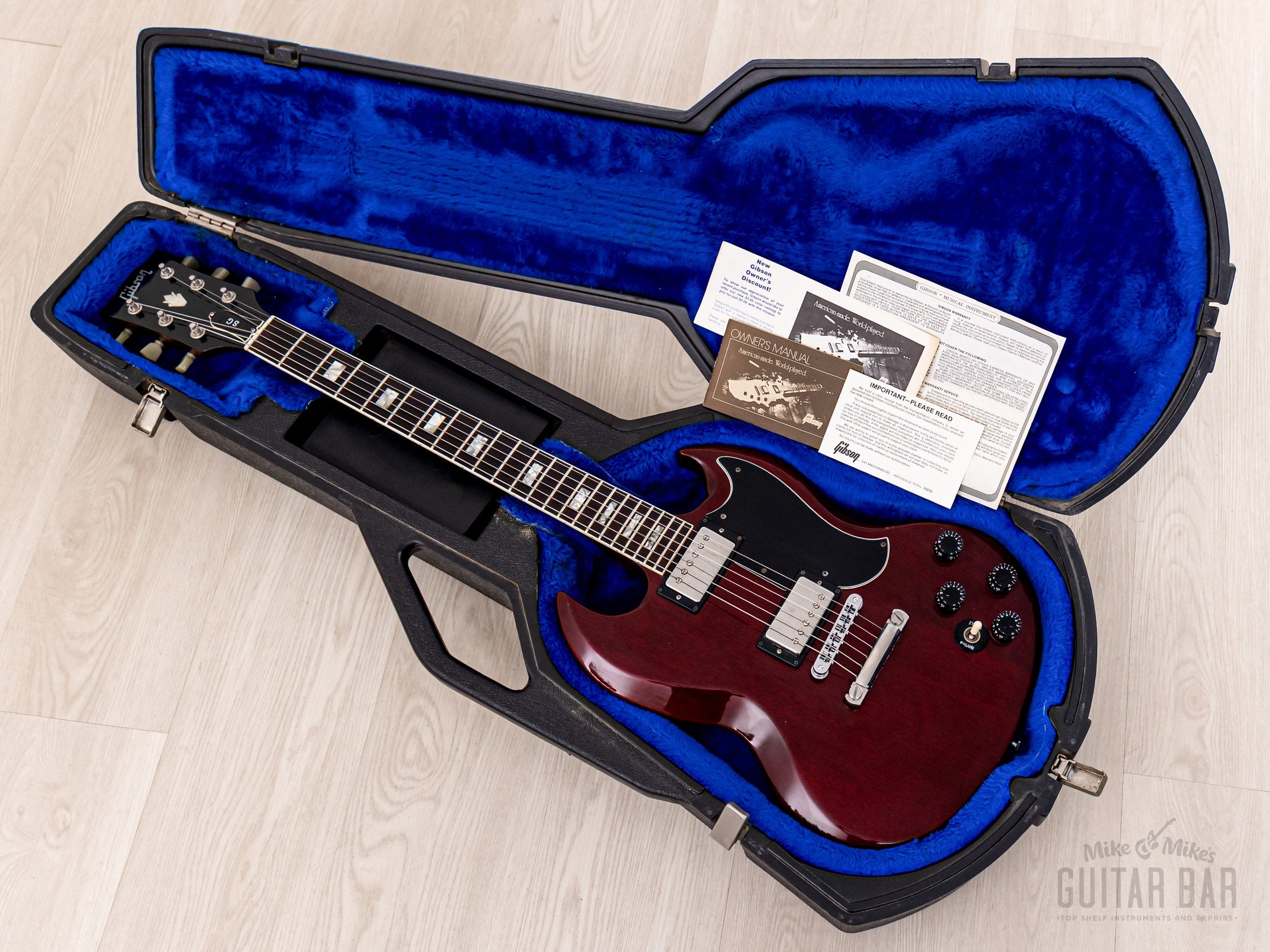 1983 Gibson SG Standard Vintage Guitar Cherry 100% Original w/ Tarbacks, Hangtags, Case