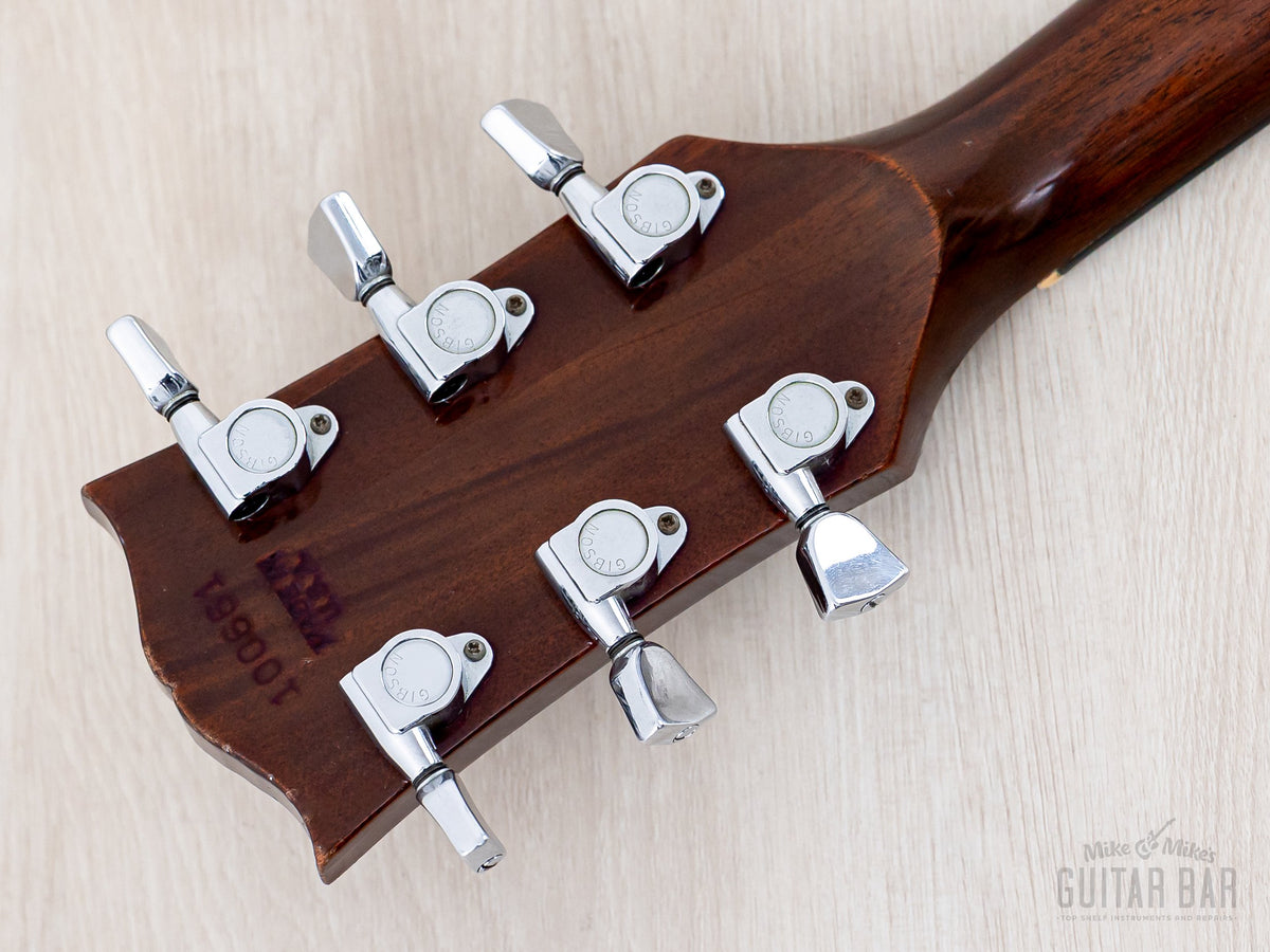 1973 Gibson SG Standard Walnut - headstock back and tuners
