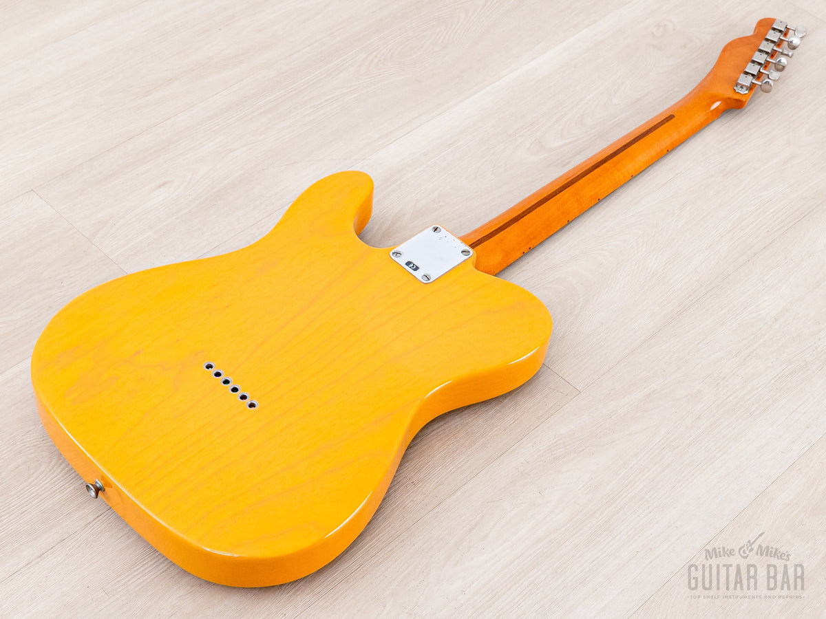 1999 Fender American Vintage 52 Telecaster Butterscotch, back of body angled