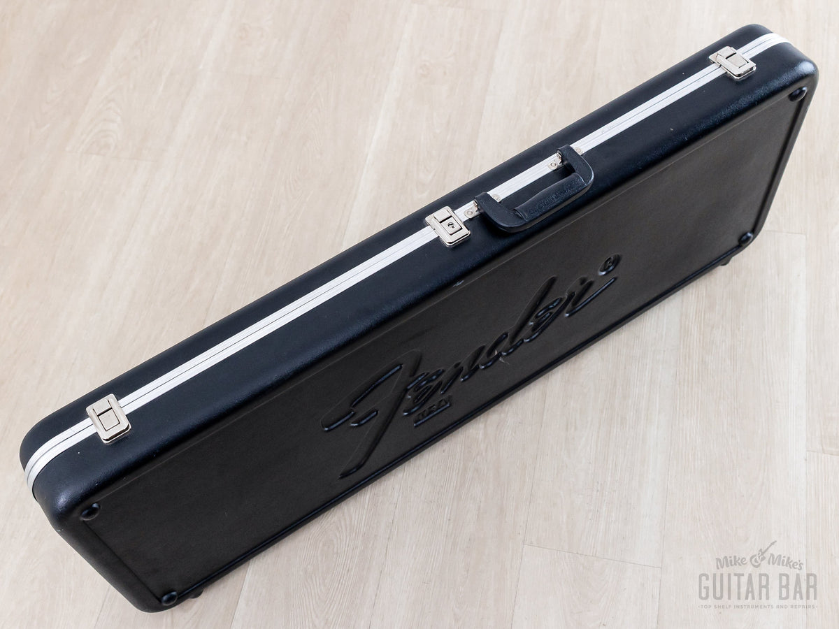 Fender molded hardshell case standing