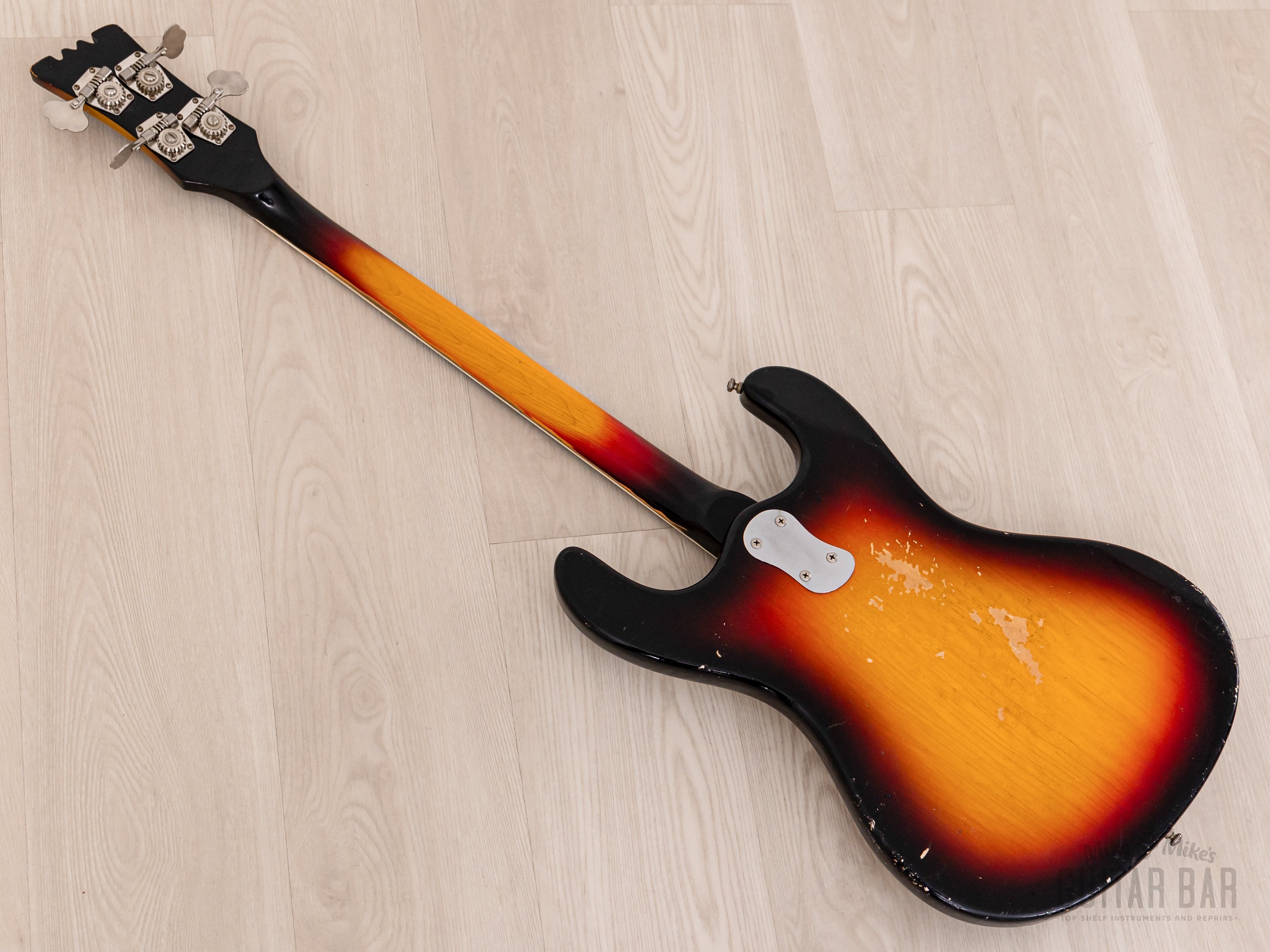1965 Mosrite Ventures Model Vintage Short Scale Bass Sunburst