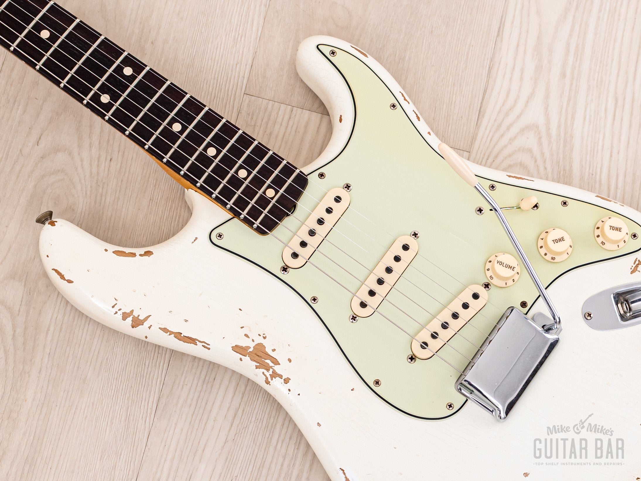 2020 Fender Custom Shop 1960 Stratocaster Heavy Relic Olympic White, Mint w/ Case, COA & Hangtags