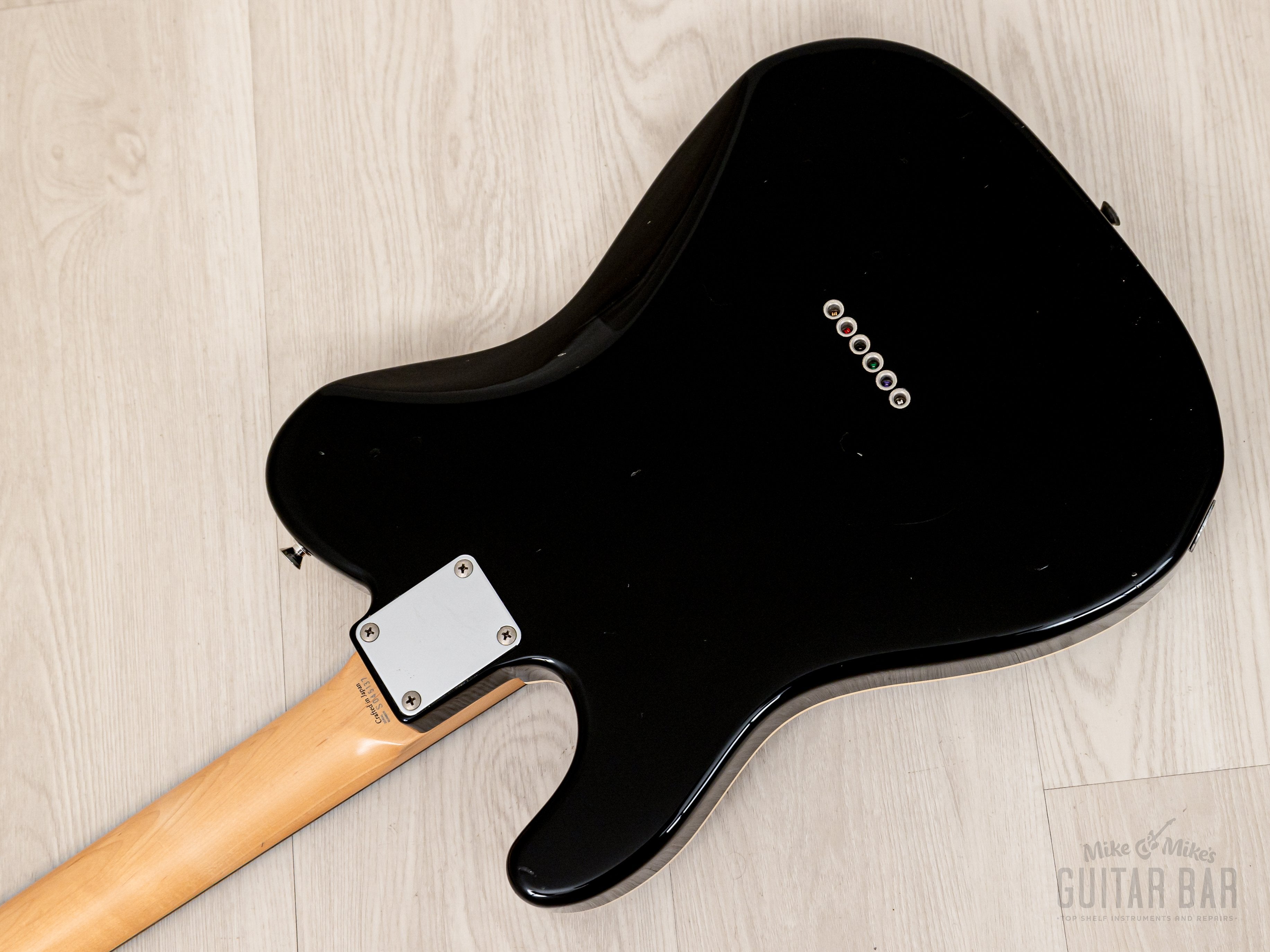 2008 Fender Telecaster TL62B-TX/MH, Black + Matching Headstock, Bound Top w/ USA Pickups, Japan CIJ