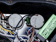 Warlock Bass pots and wiring close-up