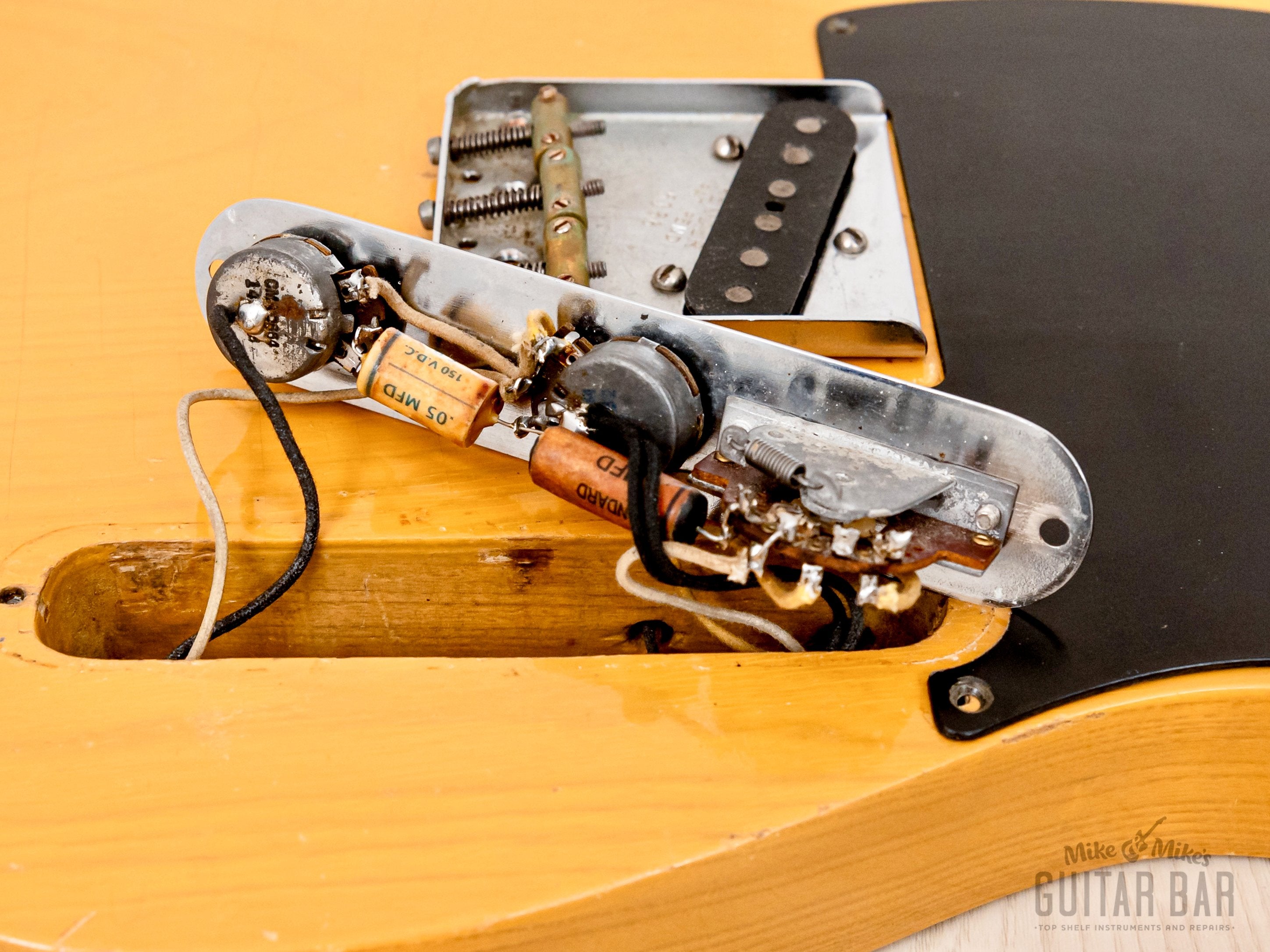 1953 Fender Telecaster Vintage Electric Guitar Blackguard Butterscotch w/ Tweed Case