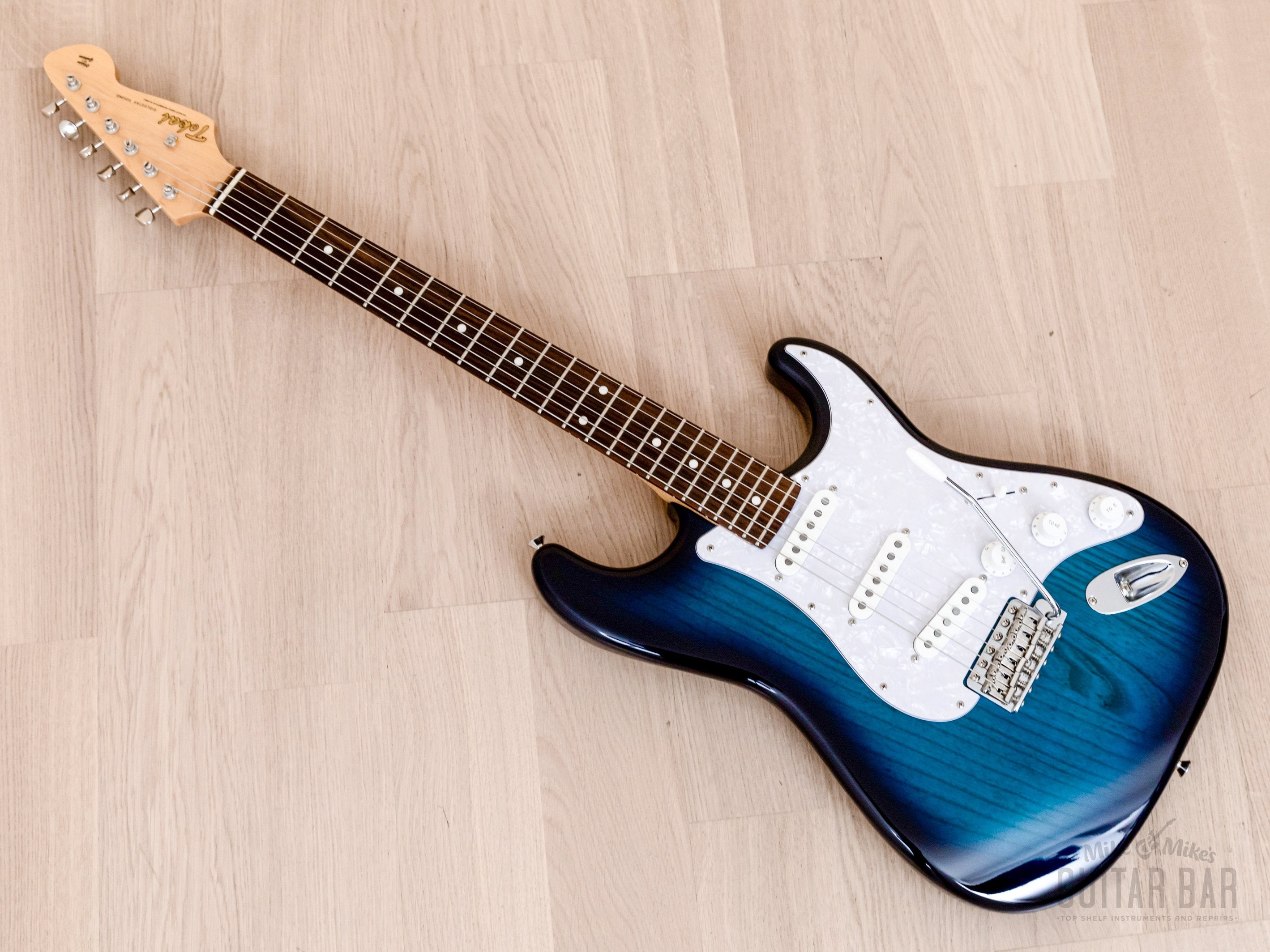 2014 Tokai Goldstar Sound AST-118 S-Style Electric Guitar Ash Body Blue Burst, Japan