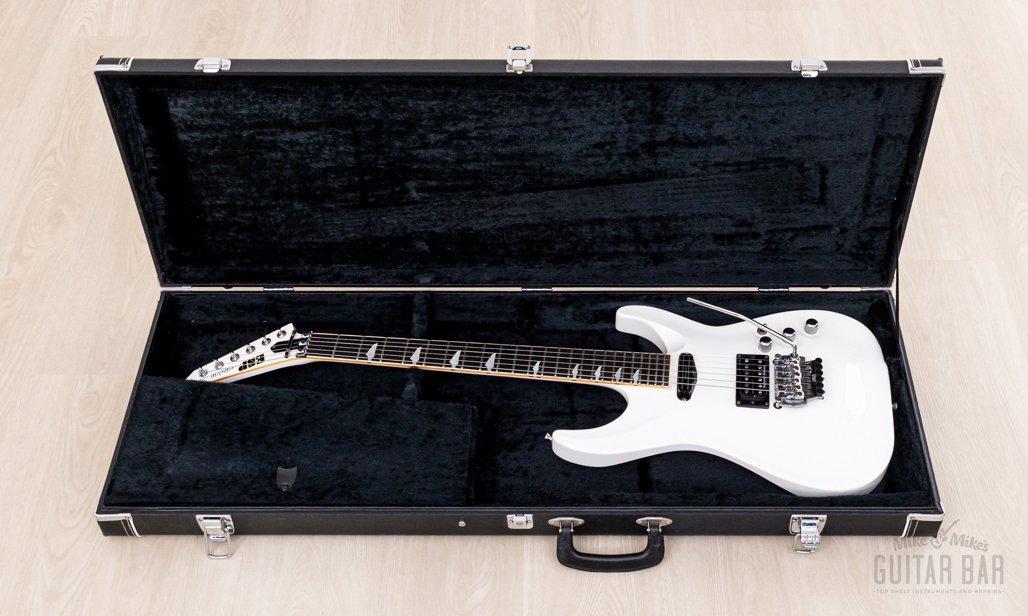 1989 ESP Custom Shop Horizon Custom Vintage Neck Through Guitar White, Near-Mint w/ Floyd Rose, Seymour Duncan
